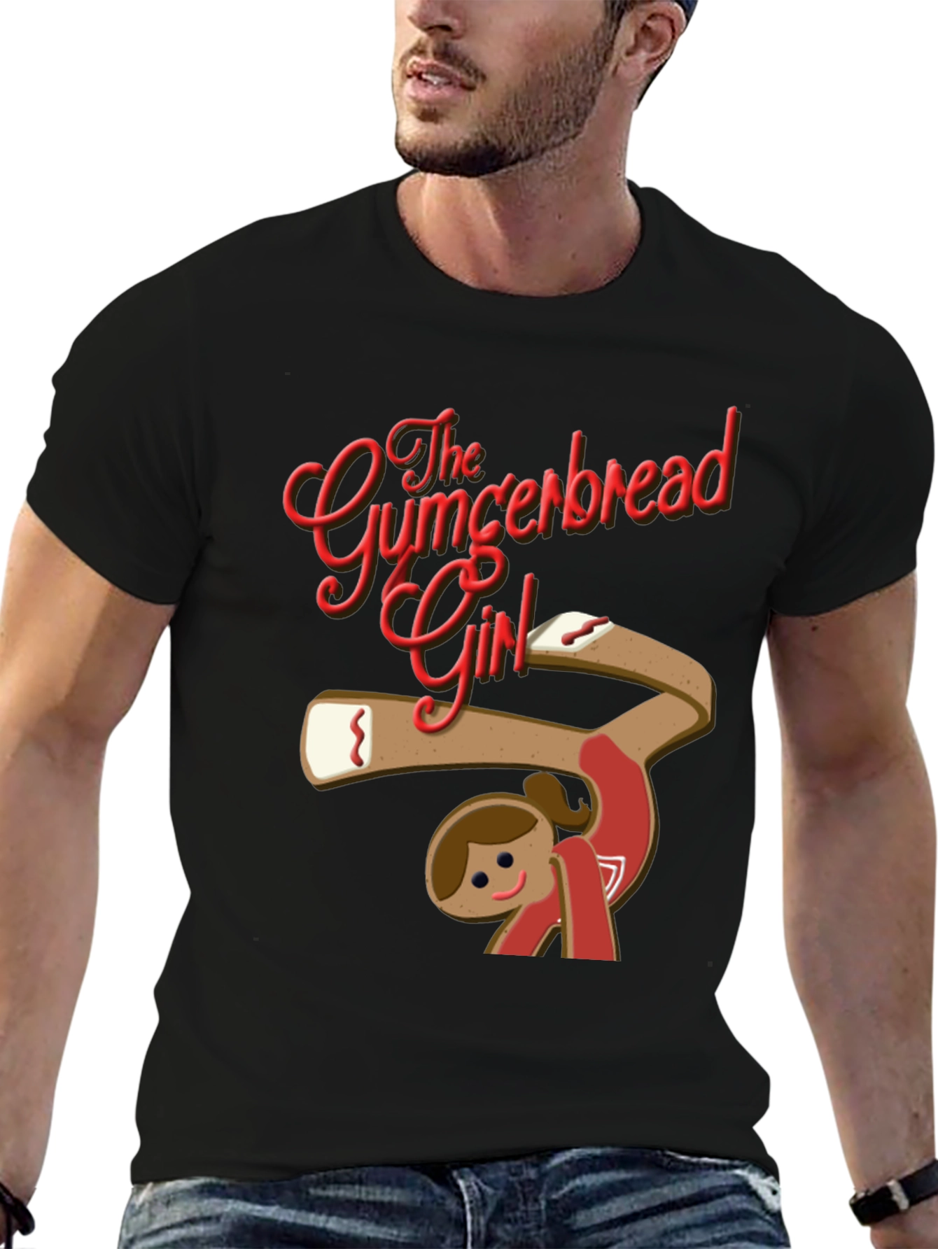 The Gumcerbread Girl Black T-Shirt
