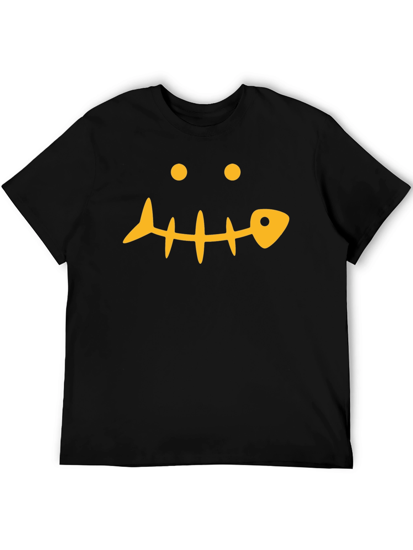 Funny Fishbone Face Graphic T-Shirt