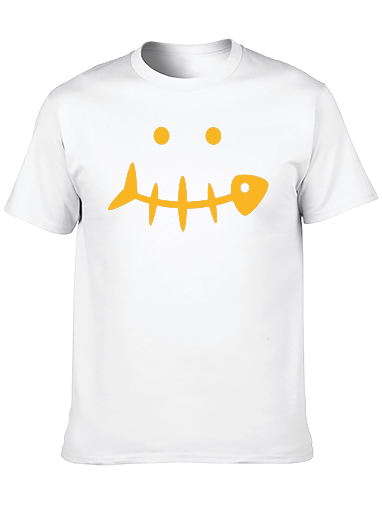 Funny Fishbone Face Graphic T-Shirt