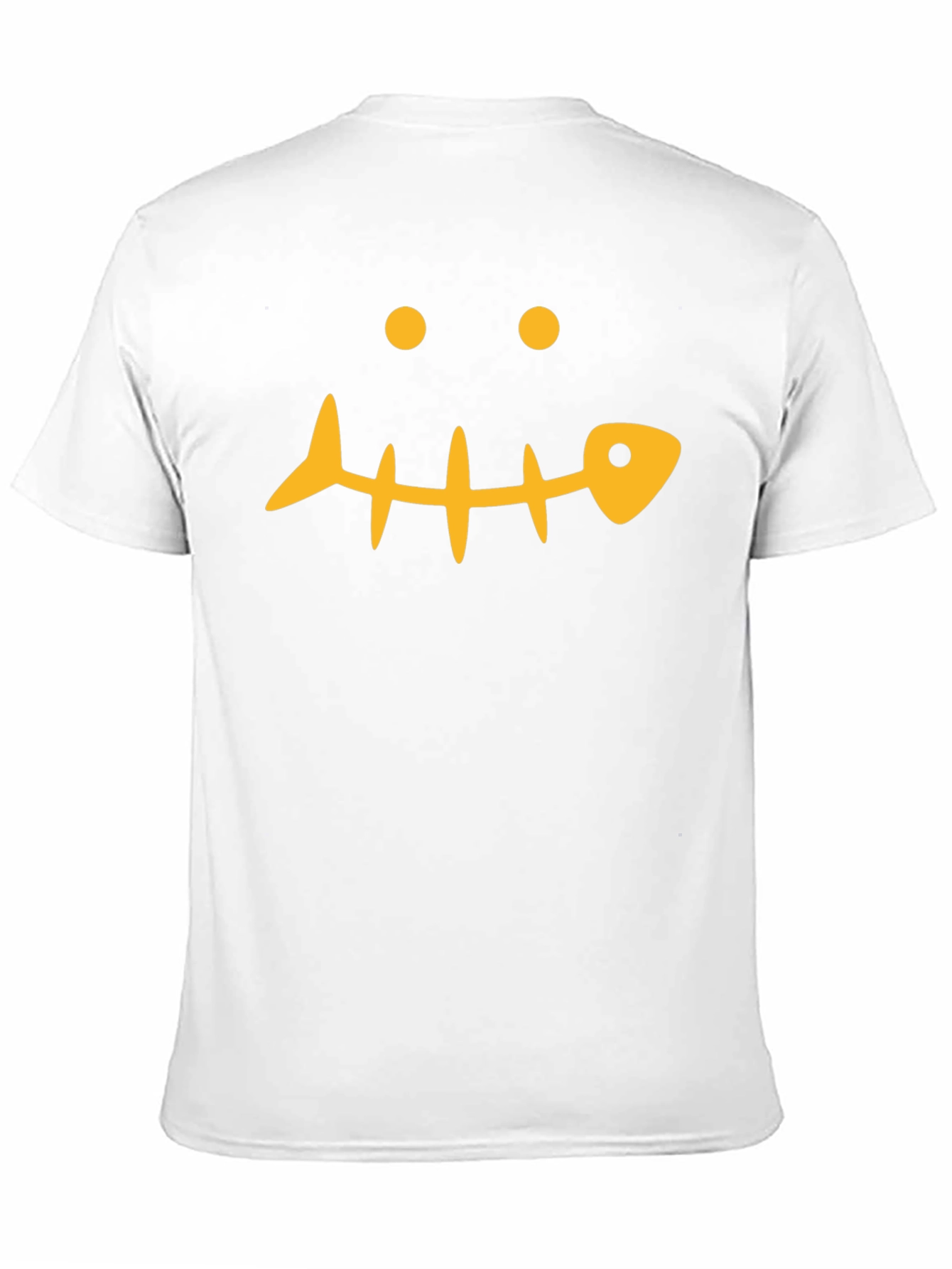 Funny Fishbone Face Graphic T-Shirt