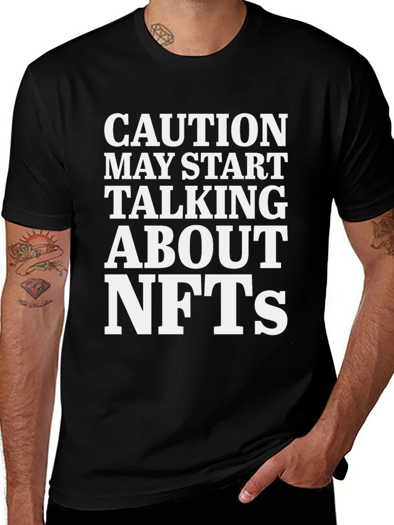 Caution May Start Talking About NFTs T-Shirt