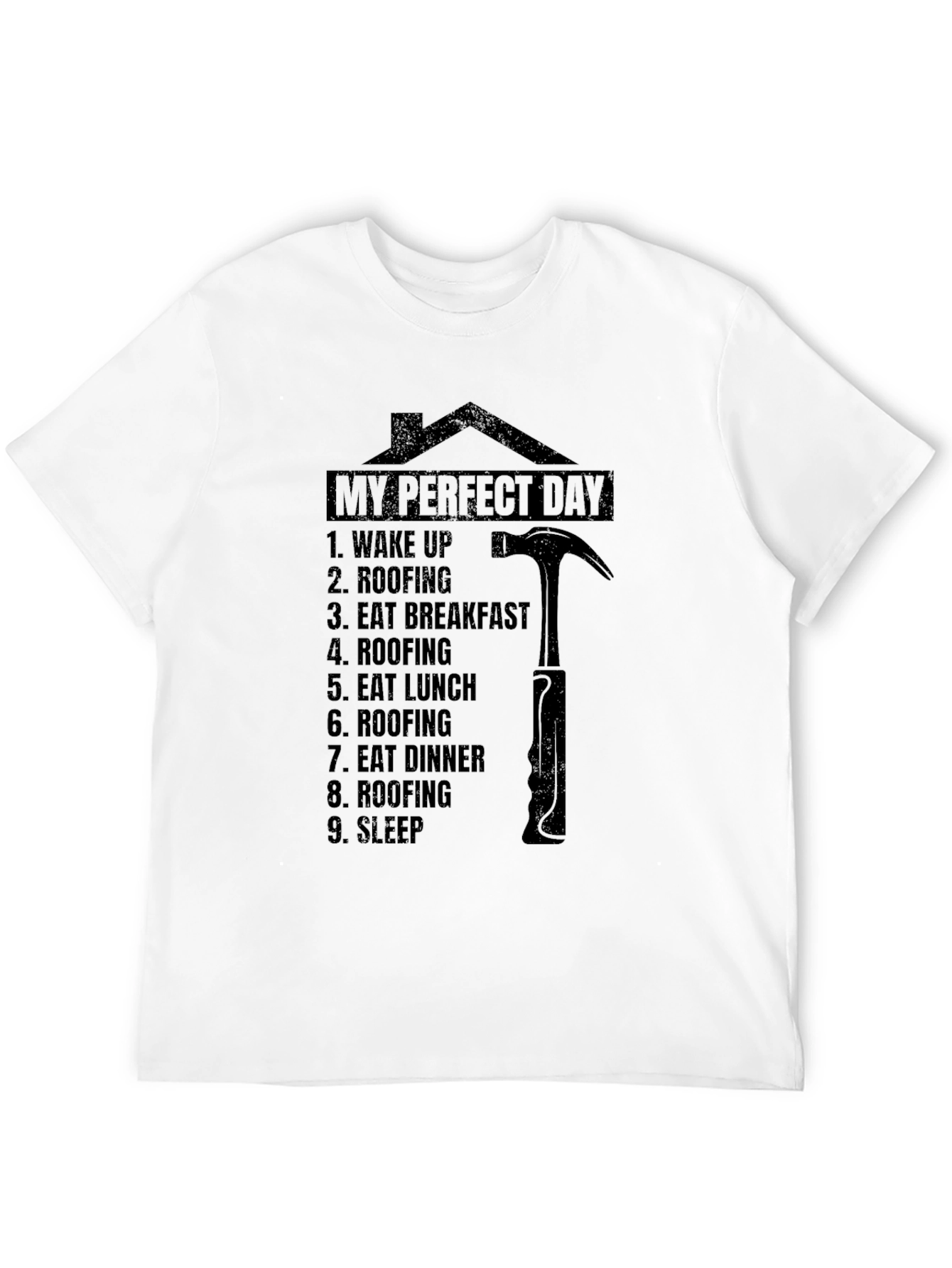 Roofers My Perfect Day Black T-Shirt