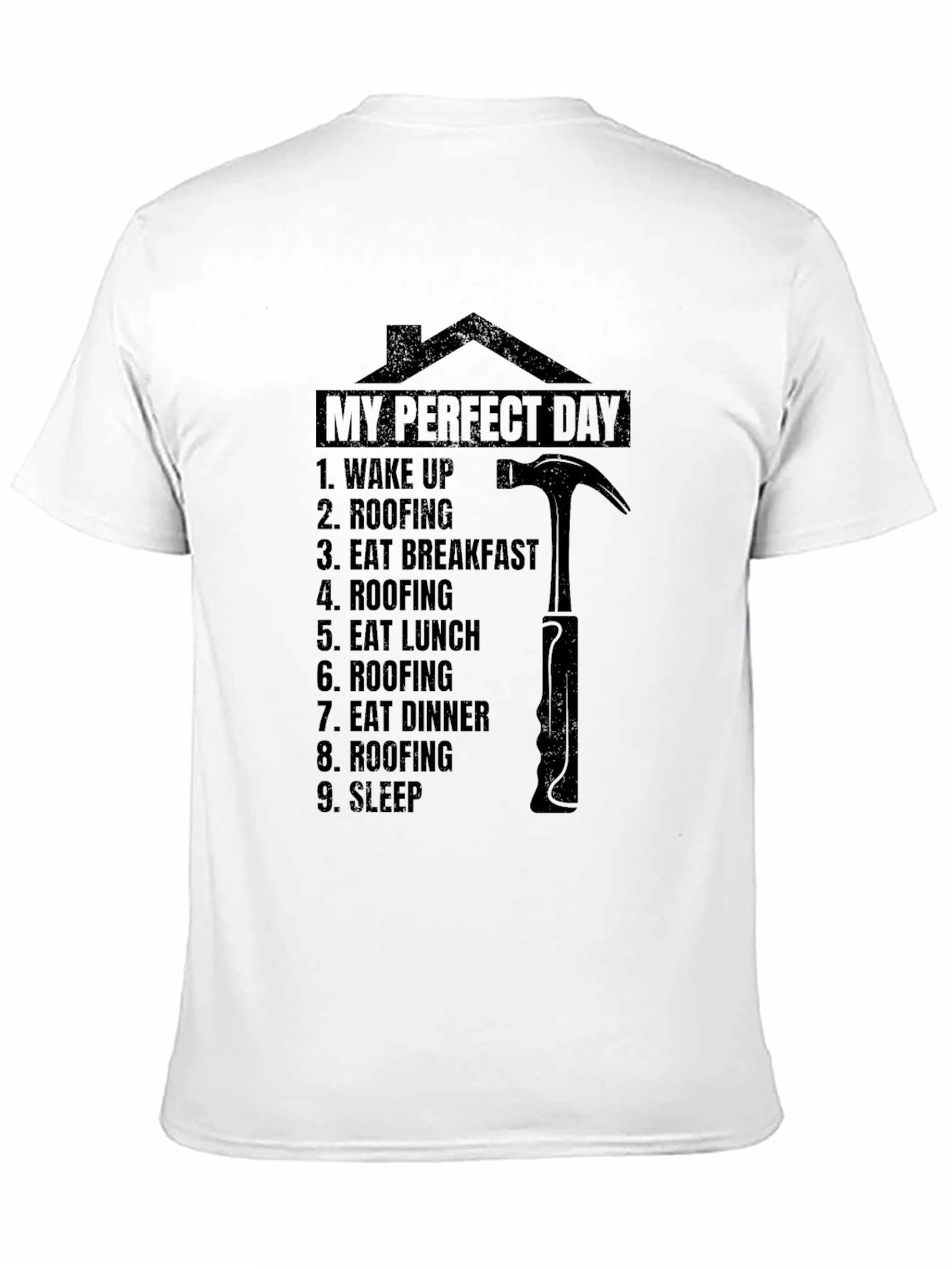 Roofers My Perfect Day Black T-Shirt