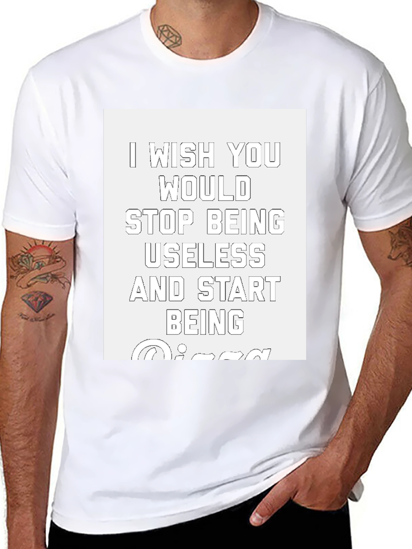 Funny Sarcastic Graphic Tee - Be Amazing!
