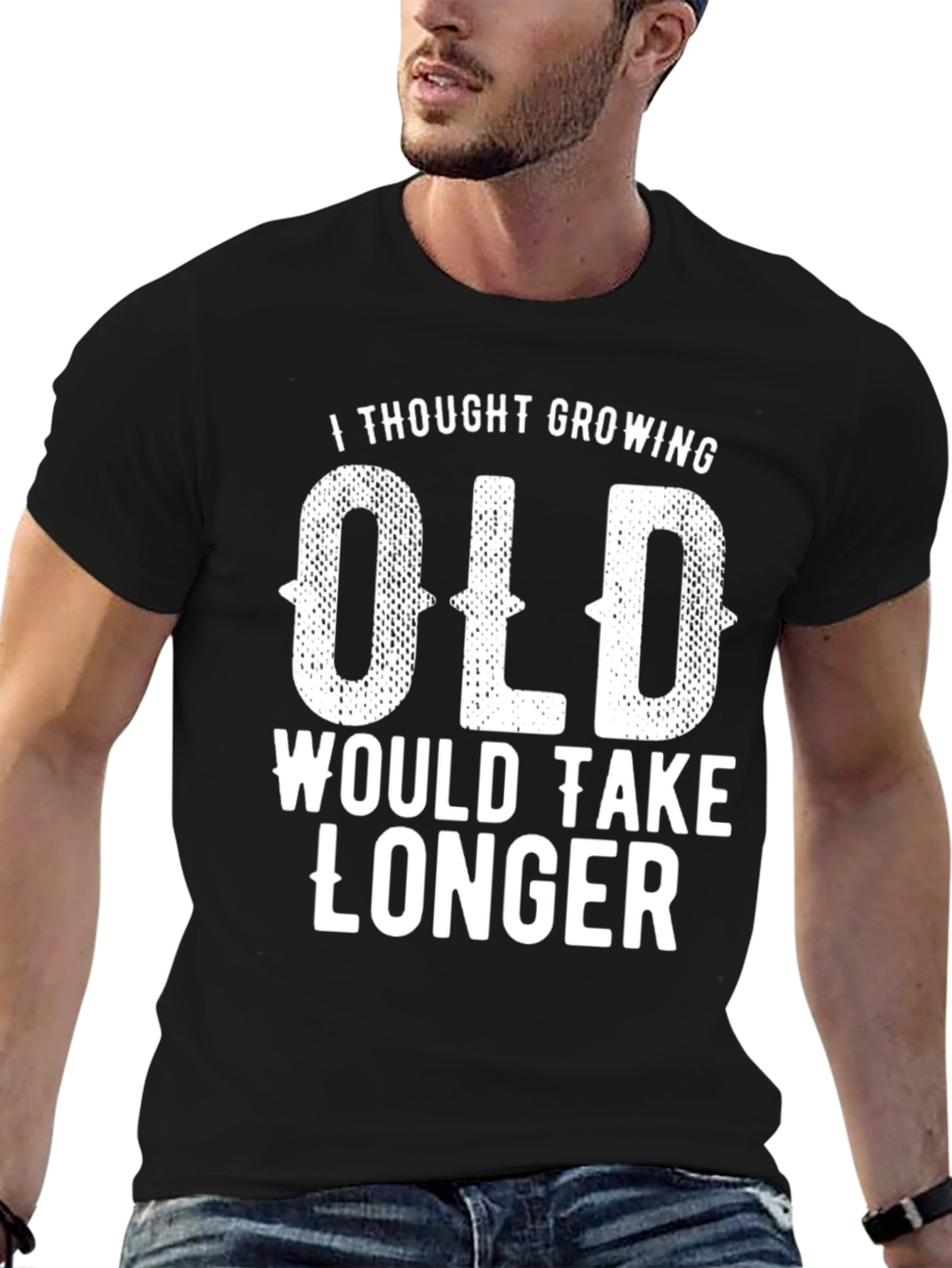 Funny Growing Old Graphic T-Shirt