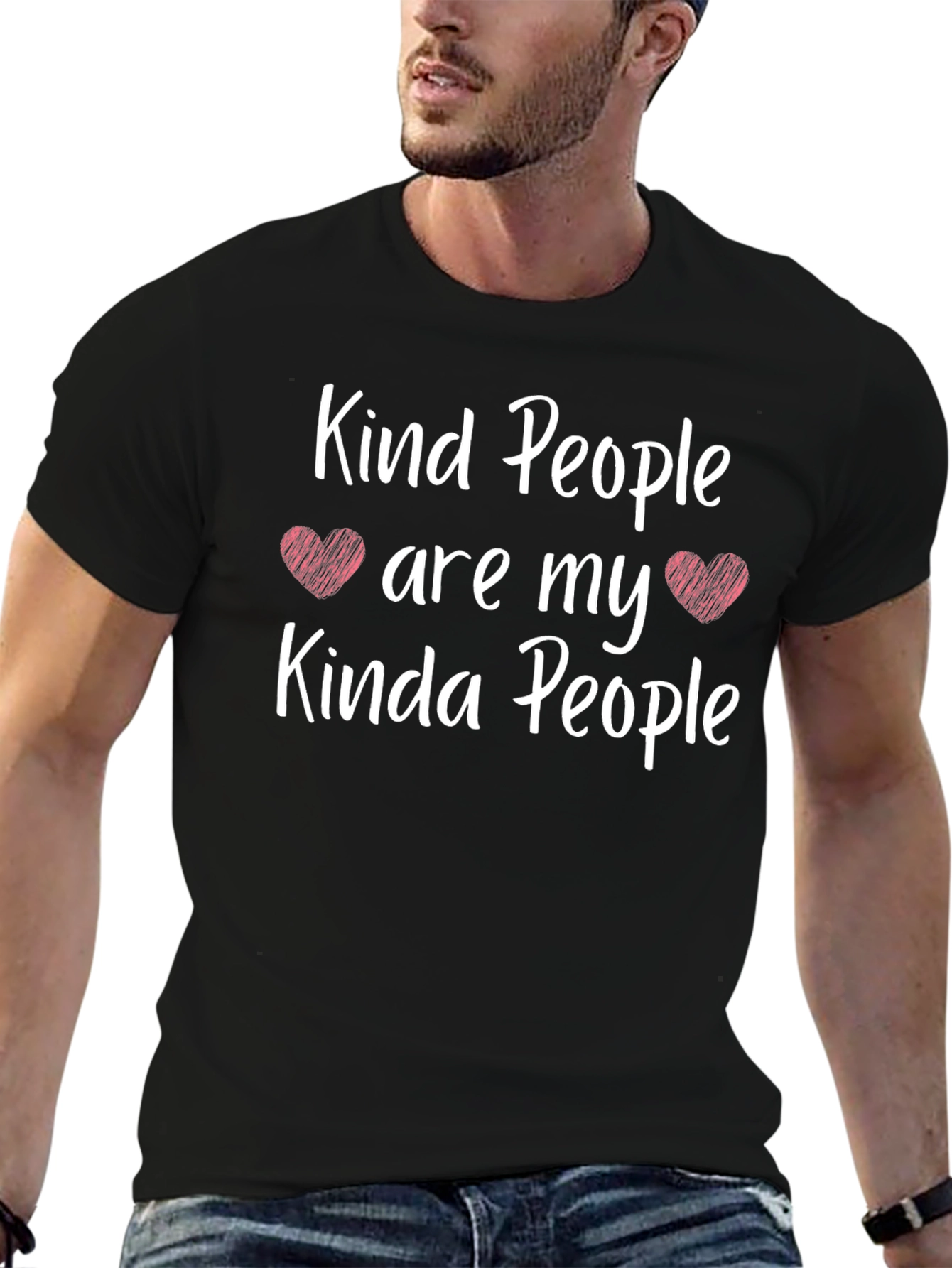 Kind People T-Shirt Black - Positive Vibes