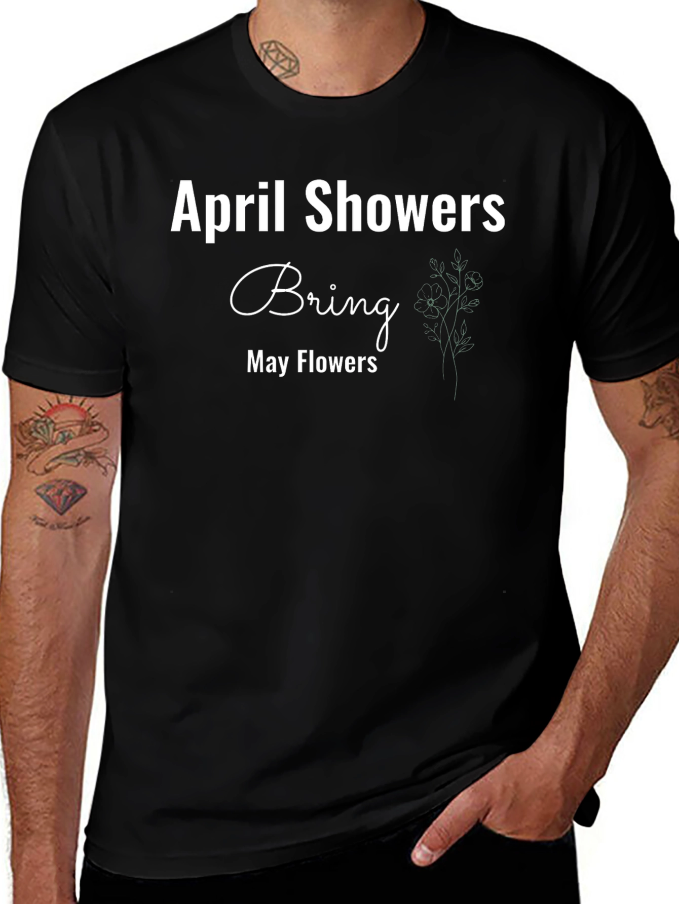 April Showers Bring May Flowers Graphic Tee
