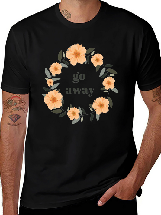 Floral Go Away Graphic Tee - Stylish Comfort