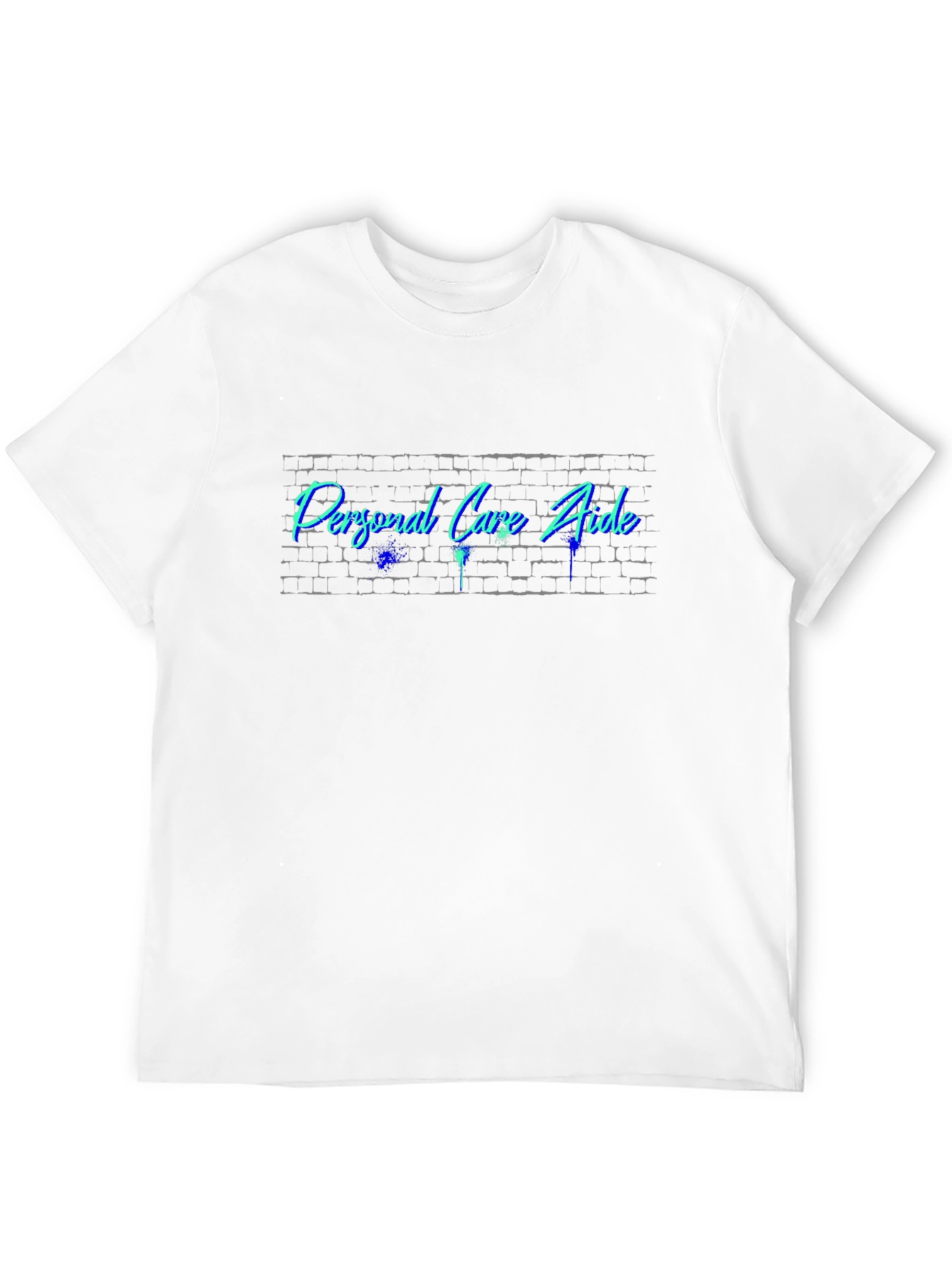 Personal Care Aide Brick Wall Graphic Tee