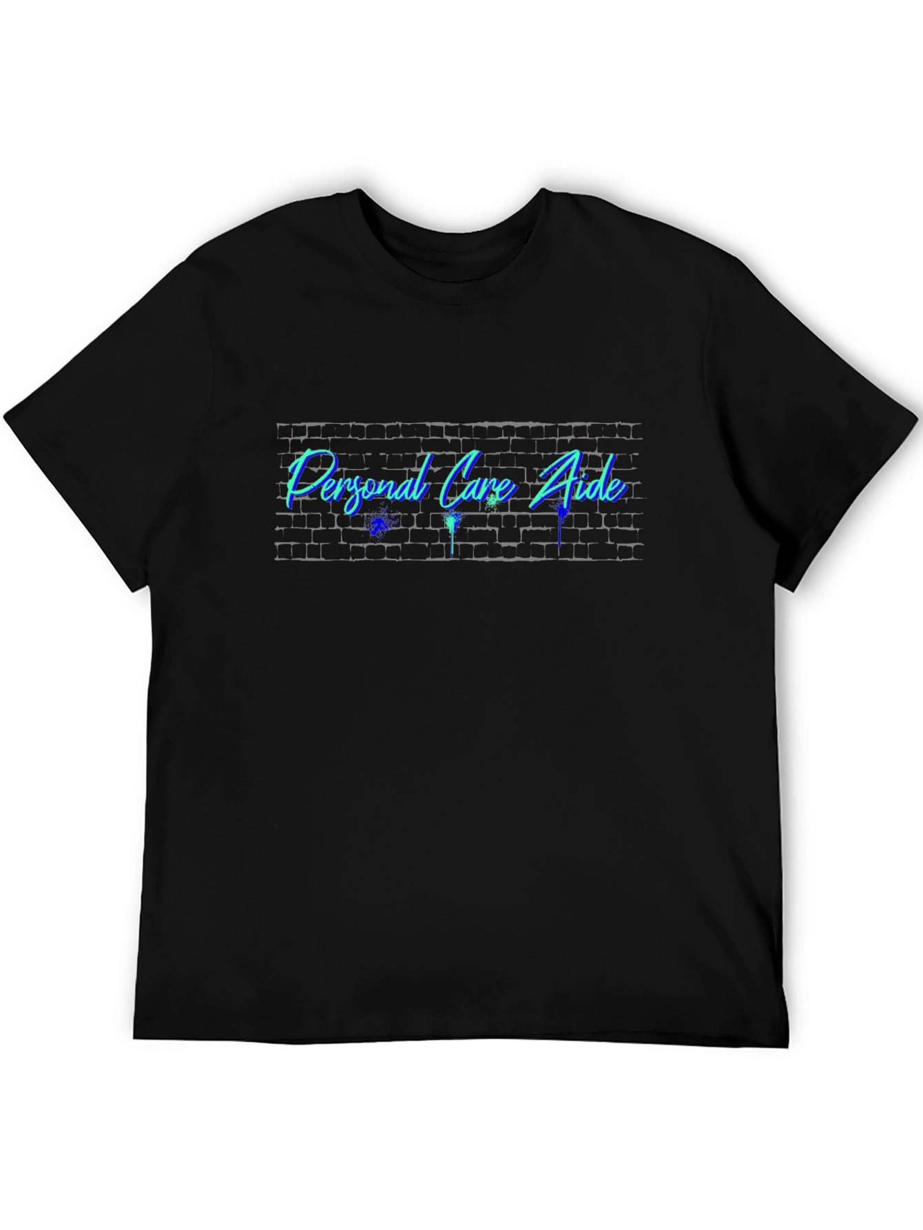 Personal Care Aide Brick Wall Graphic Tee