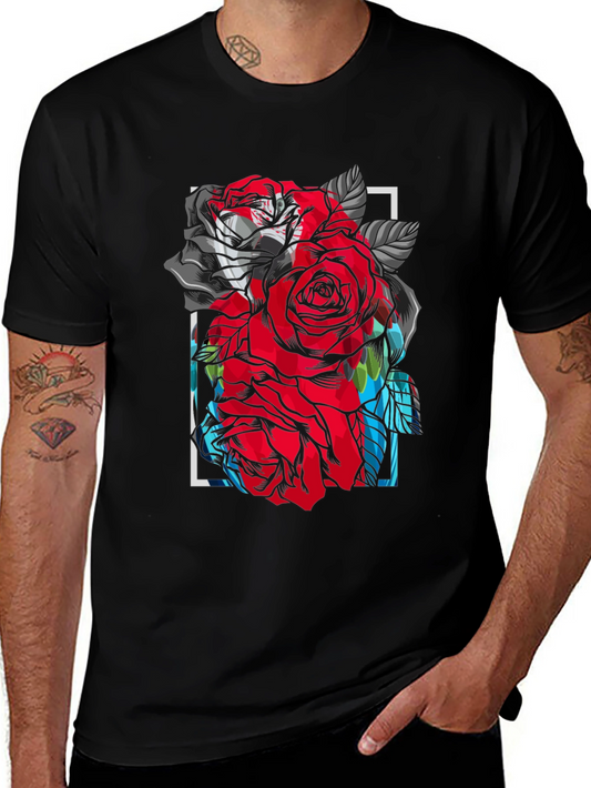 Floral Rose Graphic T-Shirt