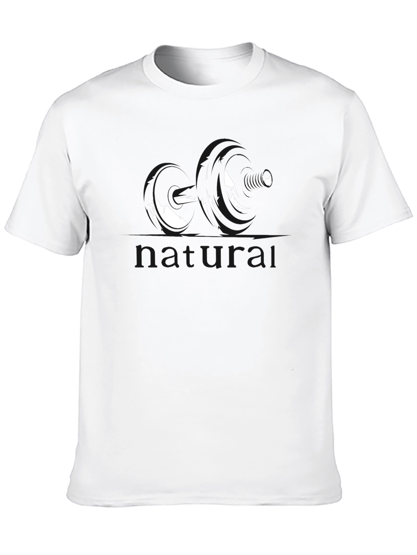 Black Graphic Tee - Weights Design