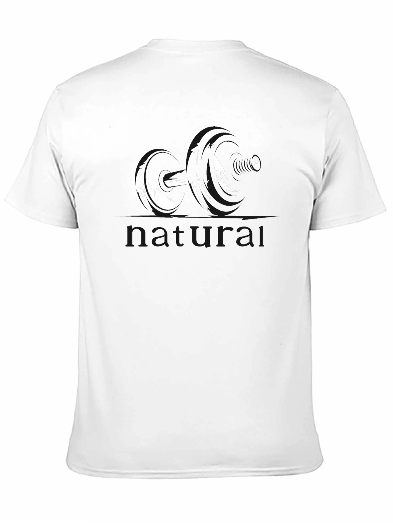 Black Graphic Tee - Weights Design