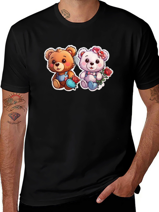 Cute Bear Couple Graphic Tee