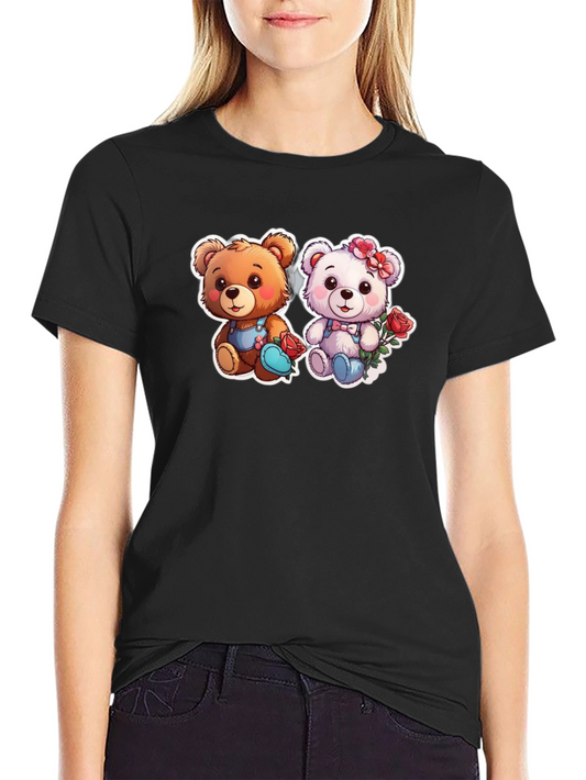 Cute Bear Couple Graphic Tee