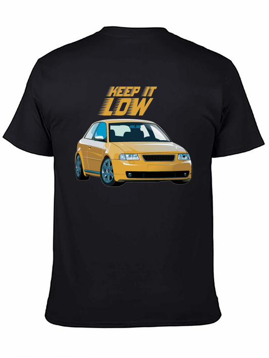 Keep it Low Car Graphic Black T-Shirt