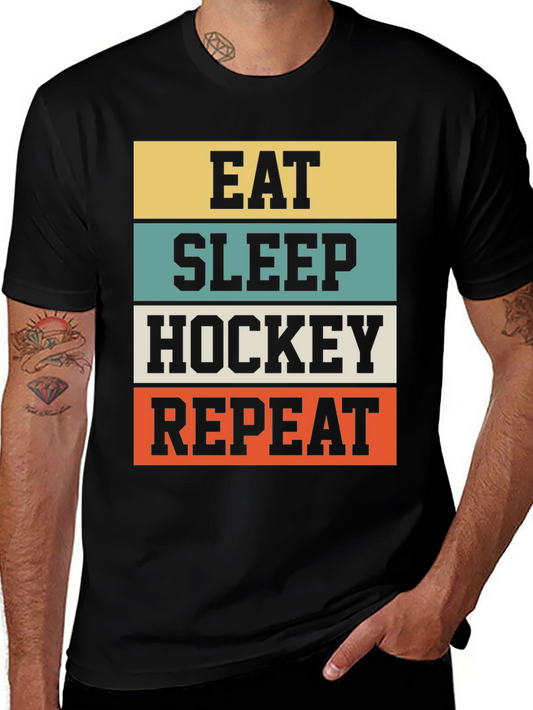 Eat Sleep Hockey Repeat T-Shirt