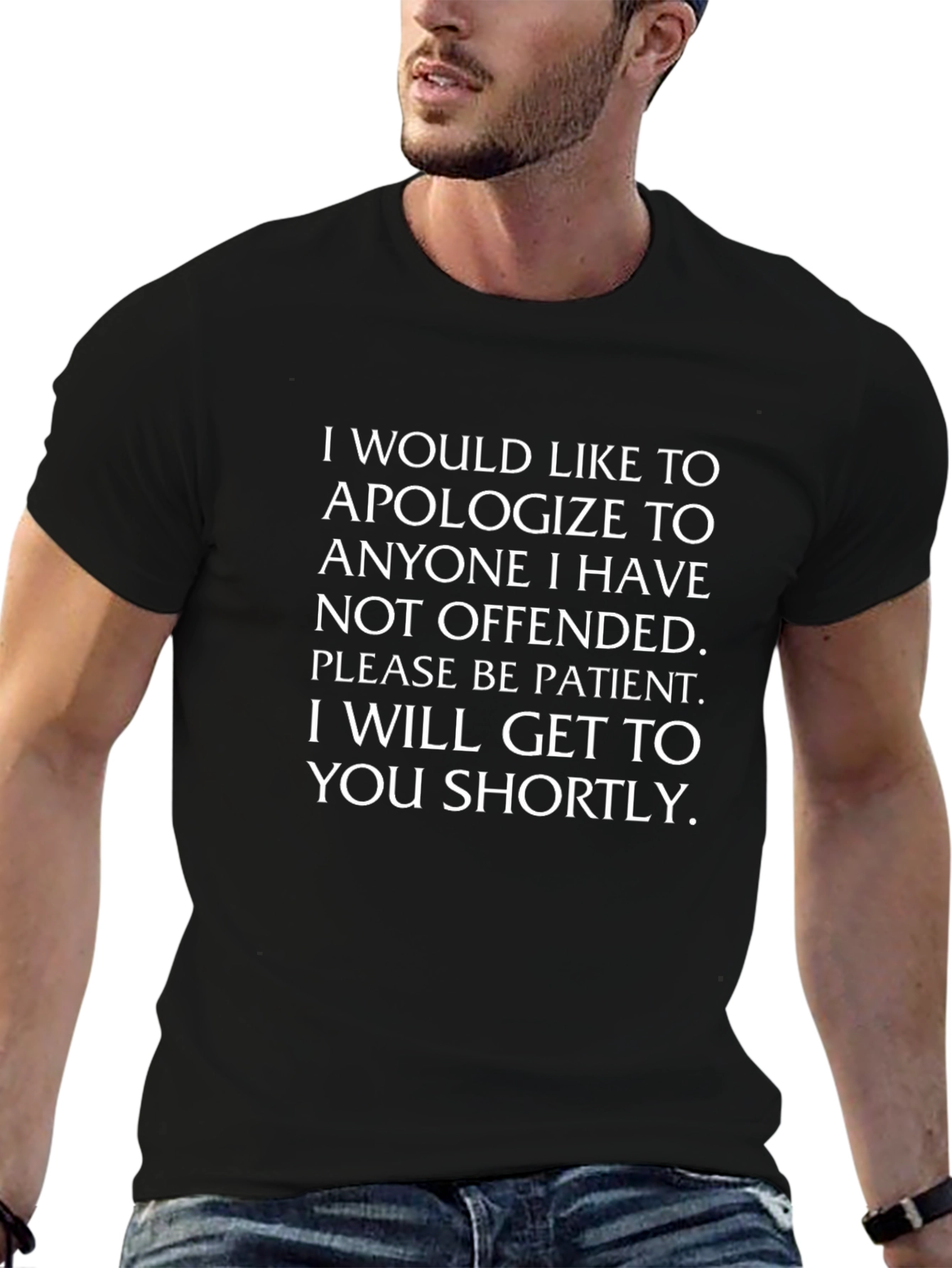 Funny Apology Statement Graphic T-Shirt
