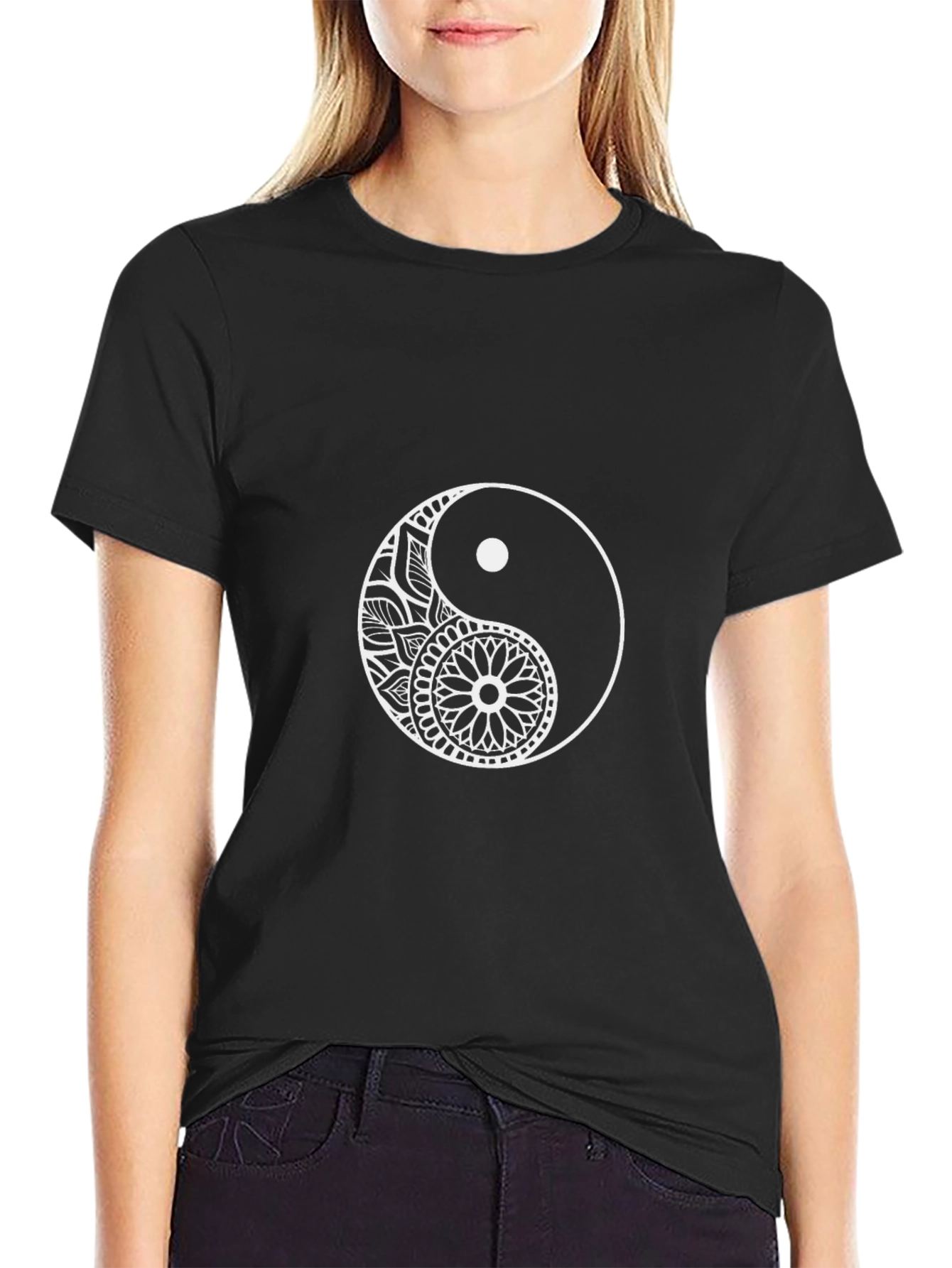 Yin Yang Mandala T-Shirt - Balance & Style