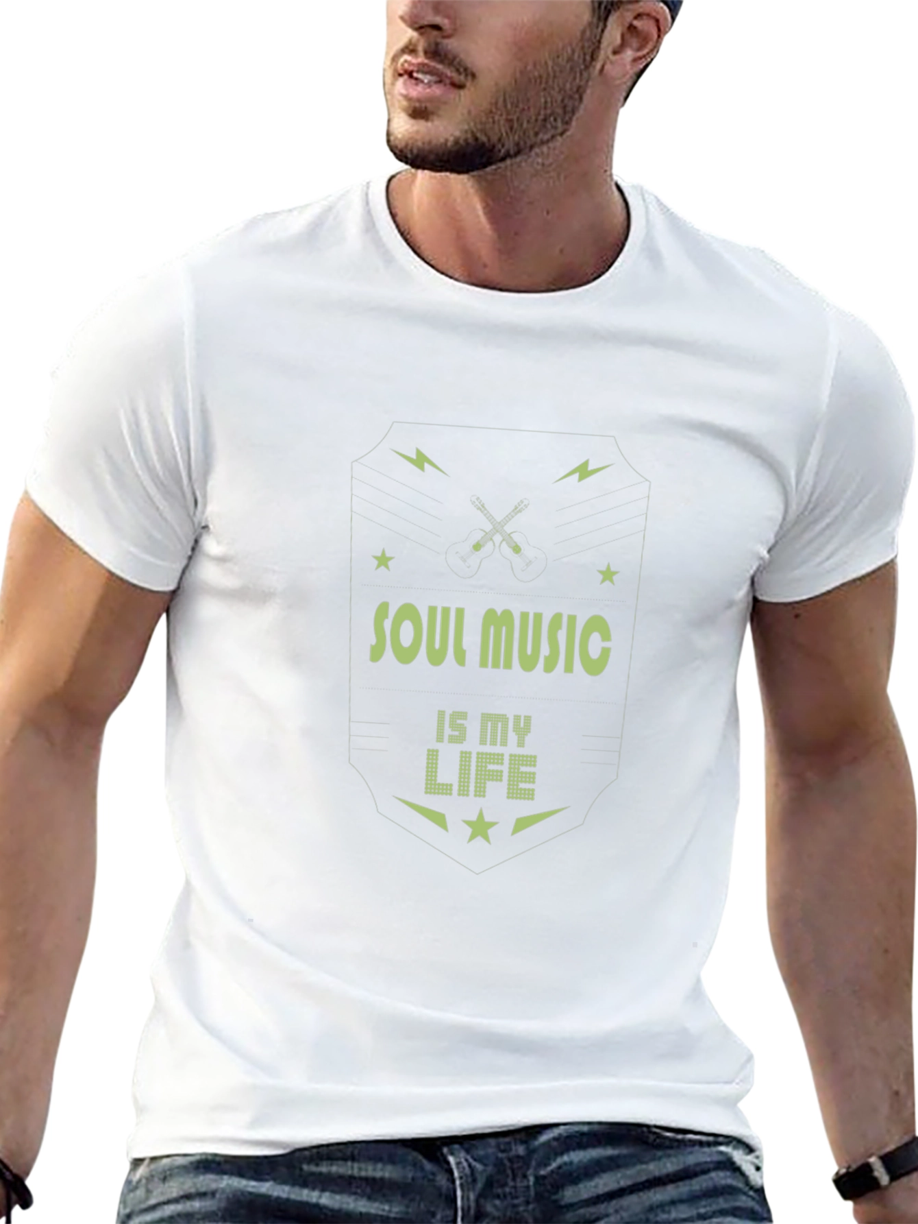 Soul Music Is My Life Graphic Tee - Black
