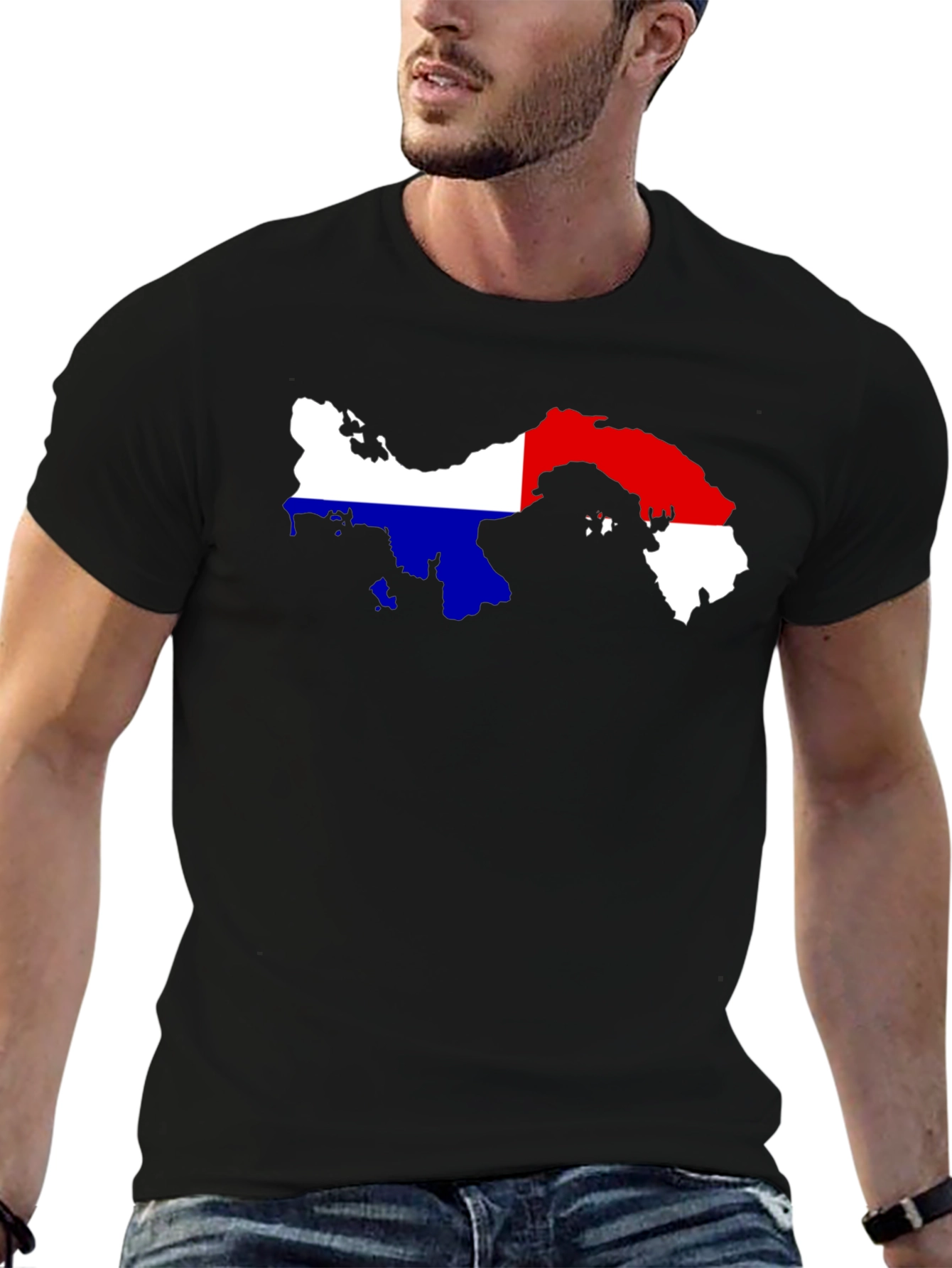 Panama Flag Map T-Shirt