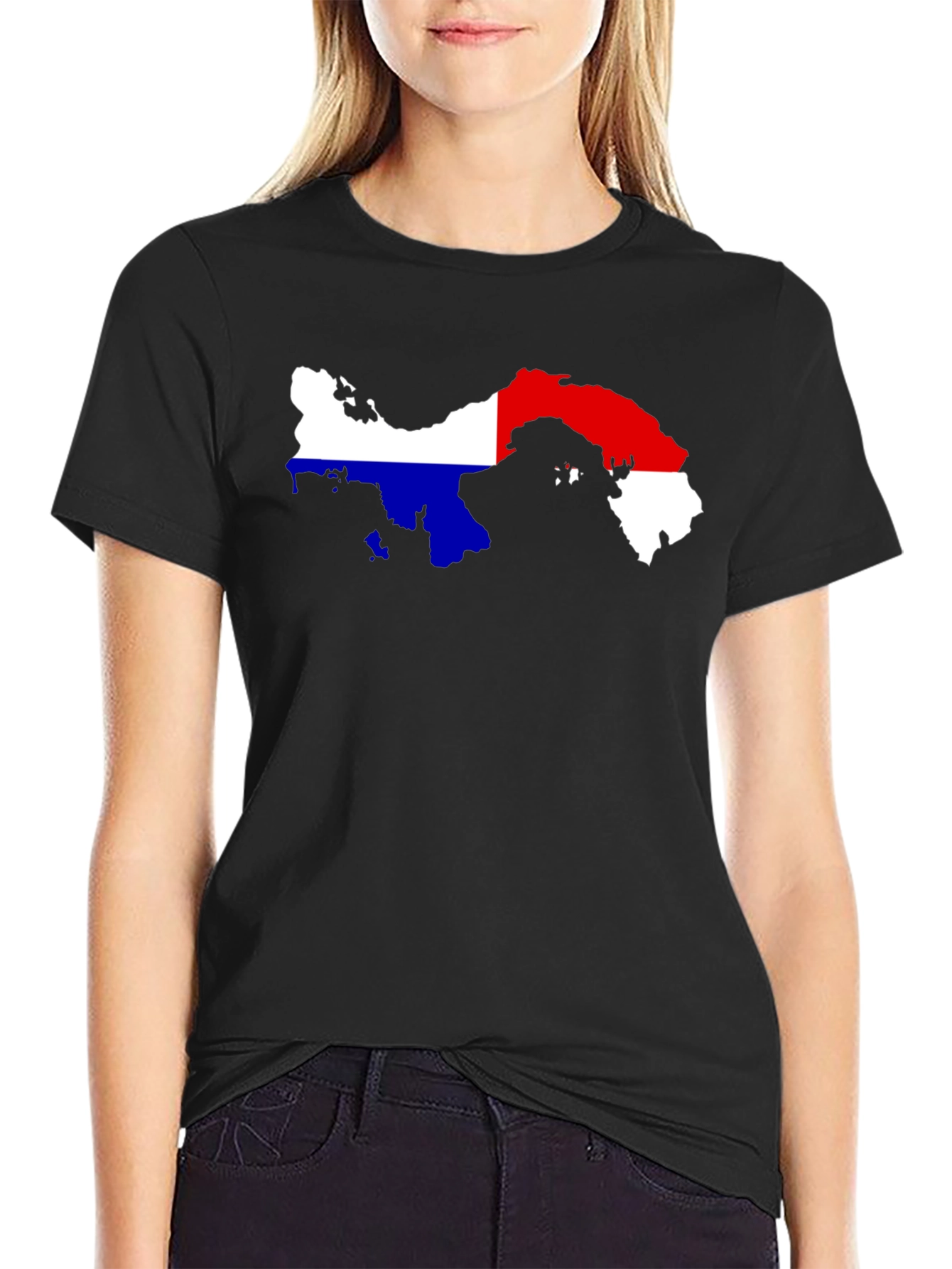 Panama Flag Map T-Shirt