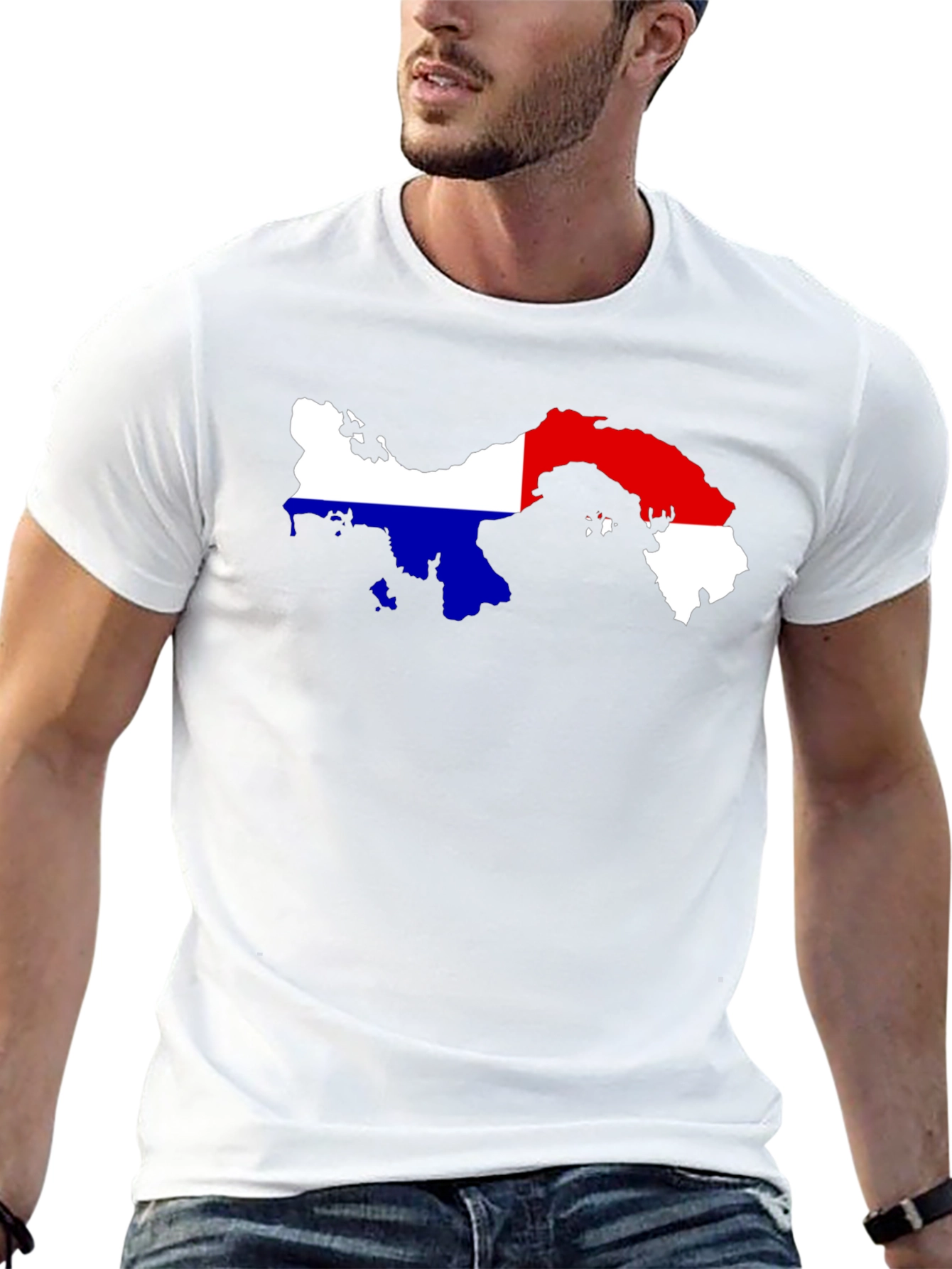 Panama Flag Map T-Shirt