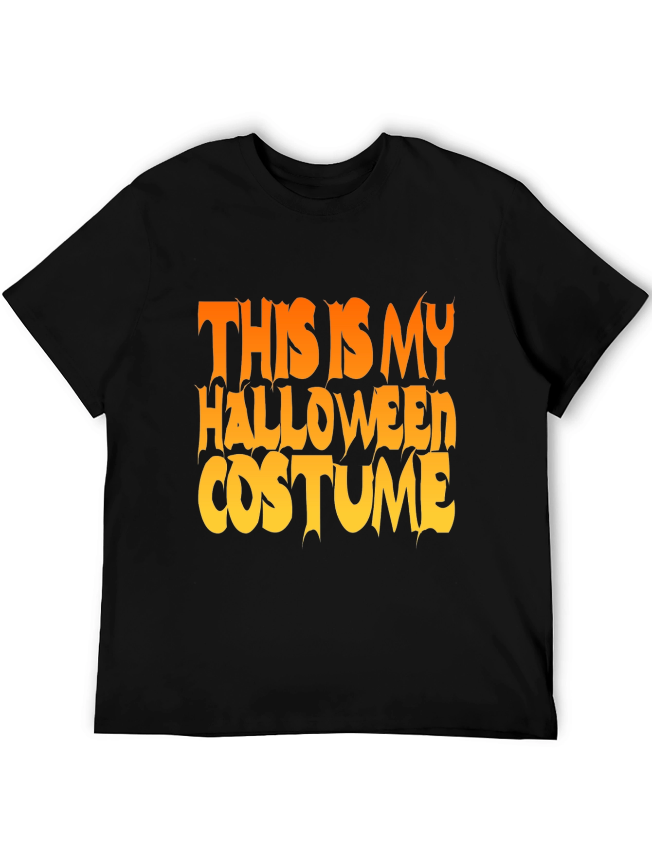 Halloween Costume Graphic Tee - Black