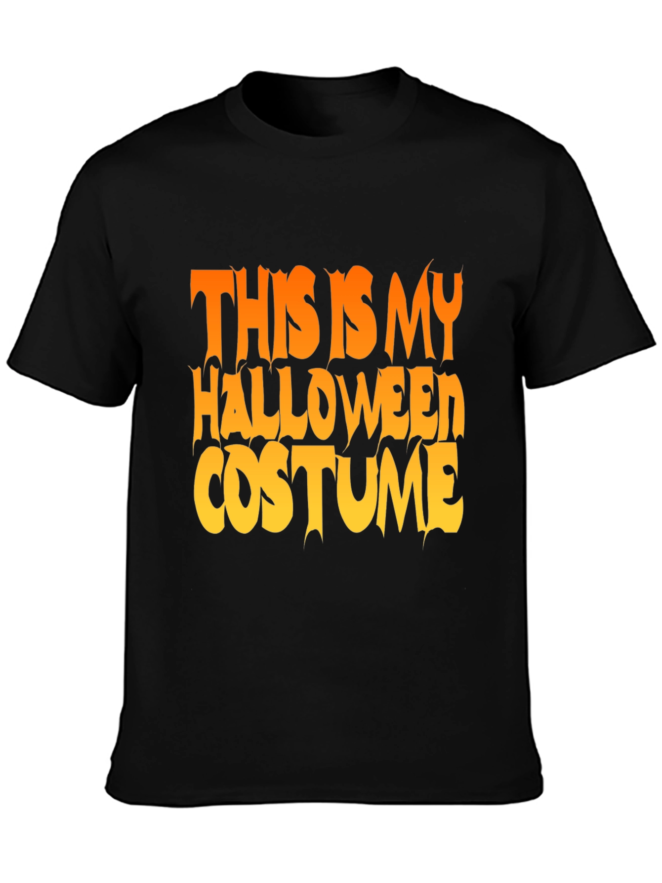 Halloween Costume Graphic Tee - Black