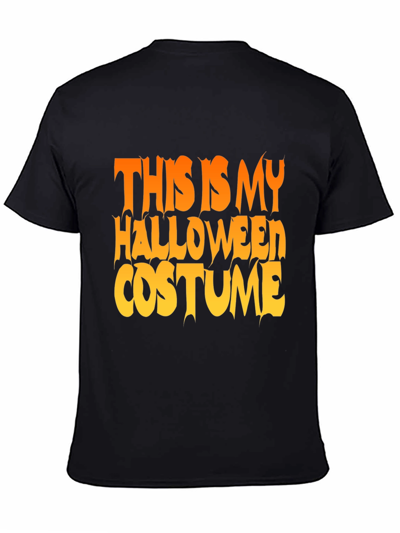 Halloween Costume Graphic Tee - Black