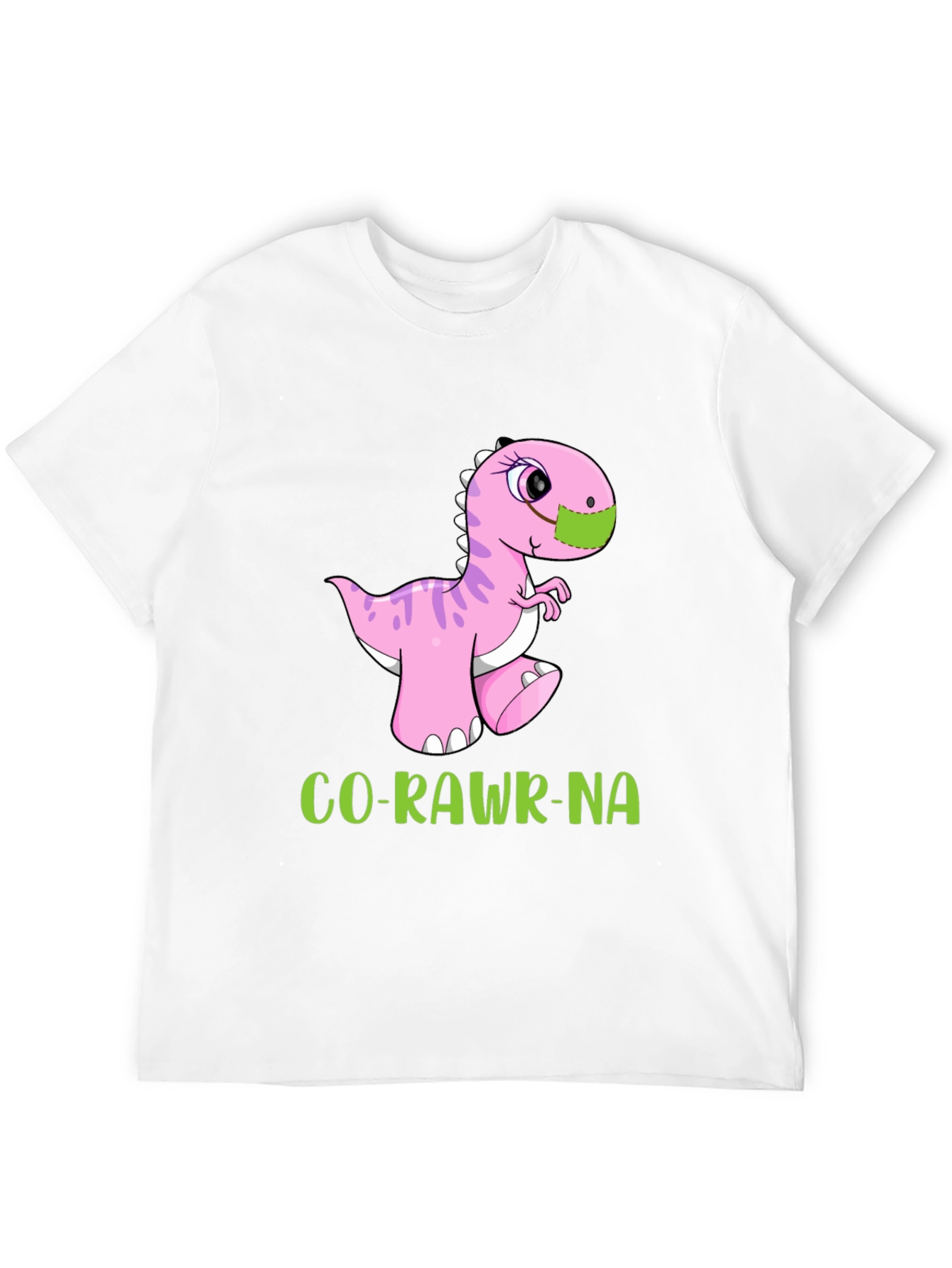 Co-Rawr-Na T-Shirt - Dinosaur in Mask Tee