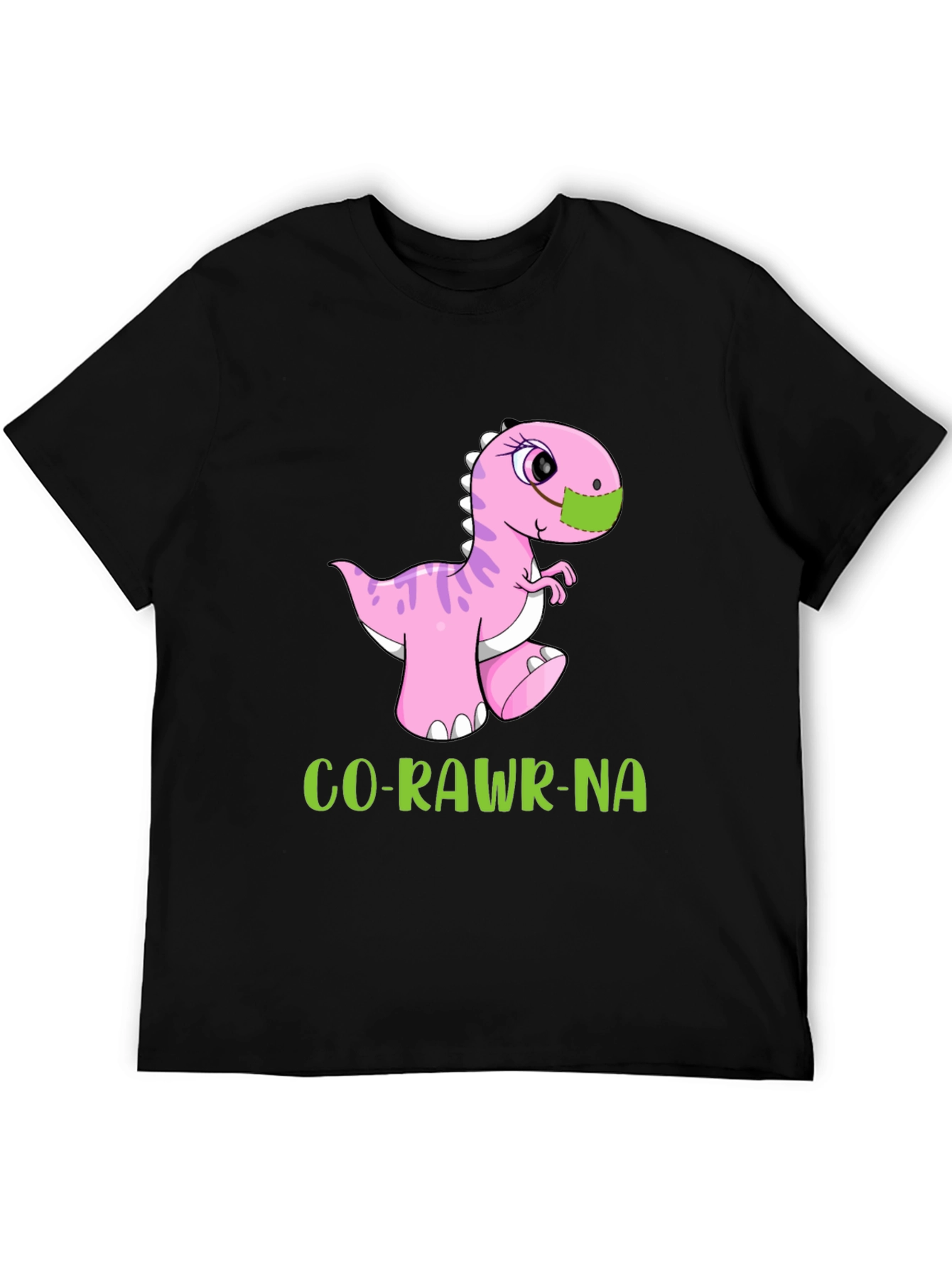 Co-Rawr-Na T-Shirt - Dinosaur in Mask Tee
