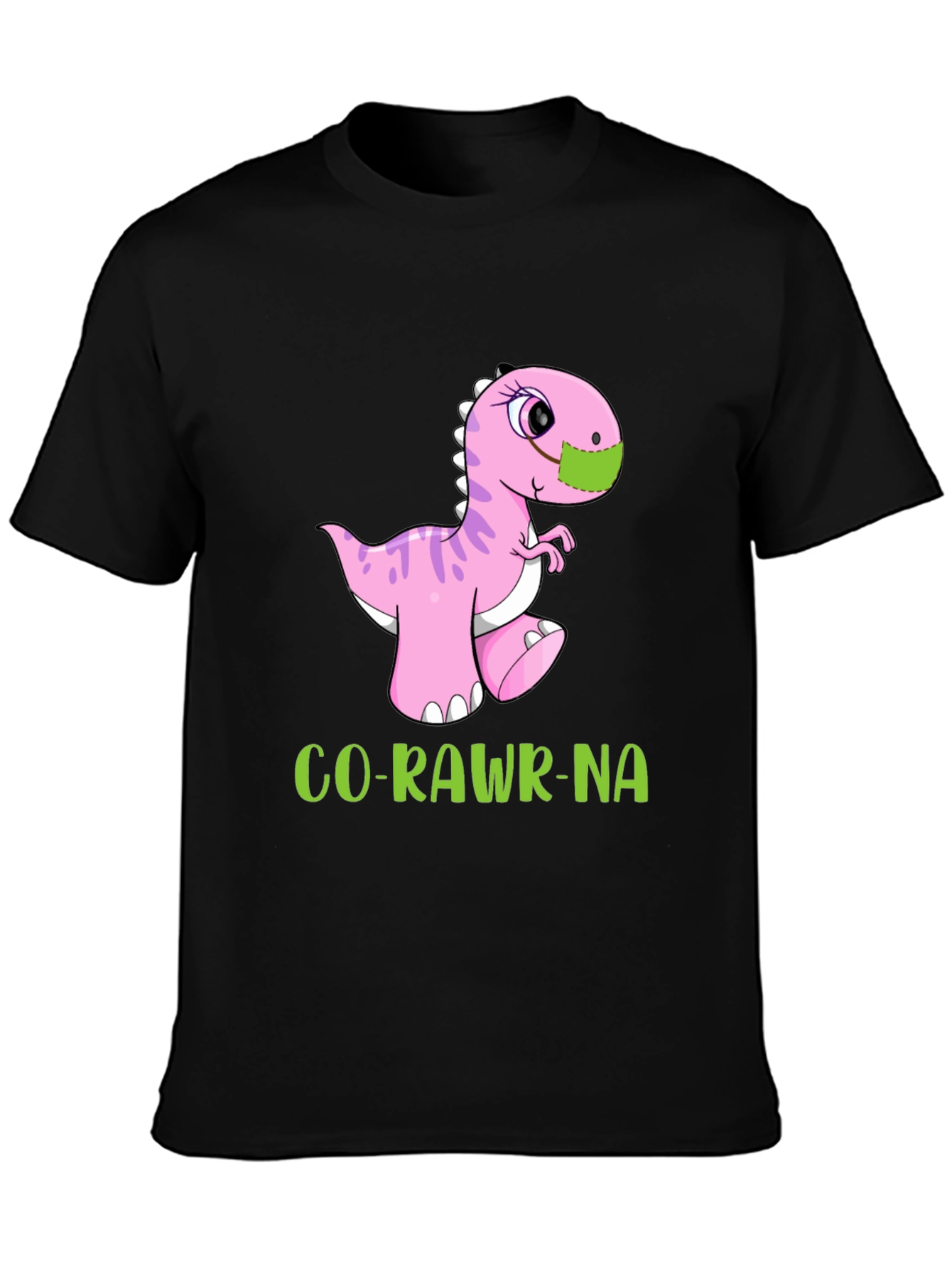 Co-Rawr-Na T-Shirt - Dinosaur in Mask Tee