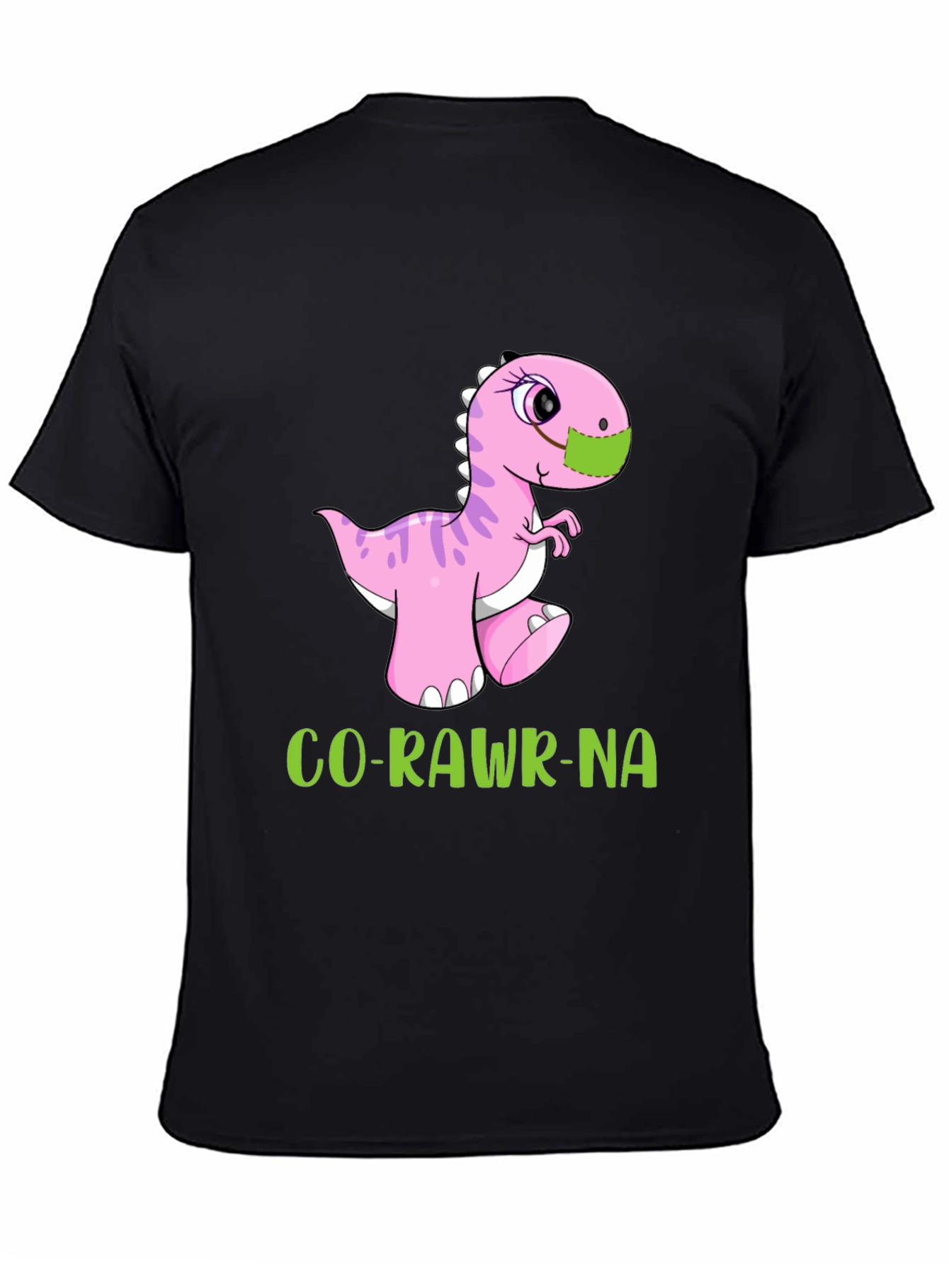 Co-Rawr-Na T-Shirt - Dinosaur in Mask Tee