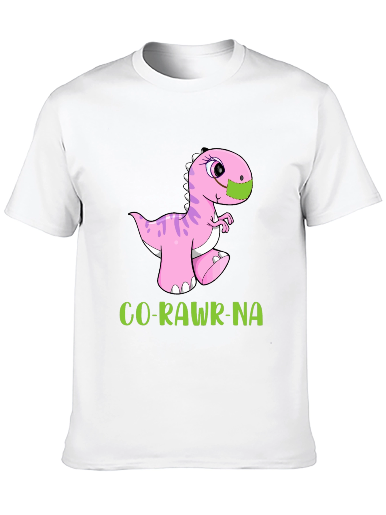 Co-Rawr-Na T-Shirt - Dinosaur in Mask Tee