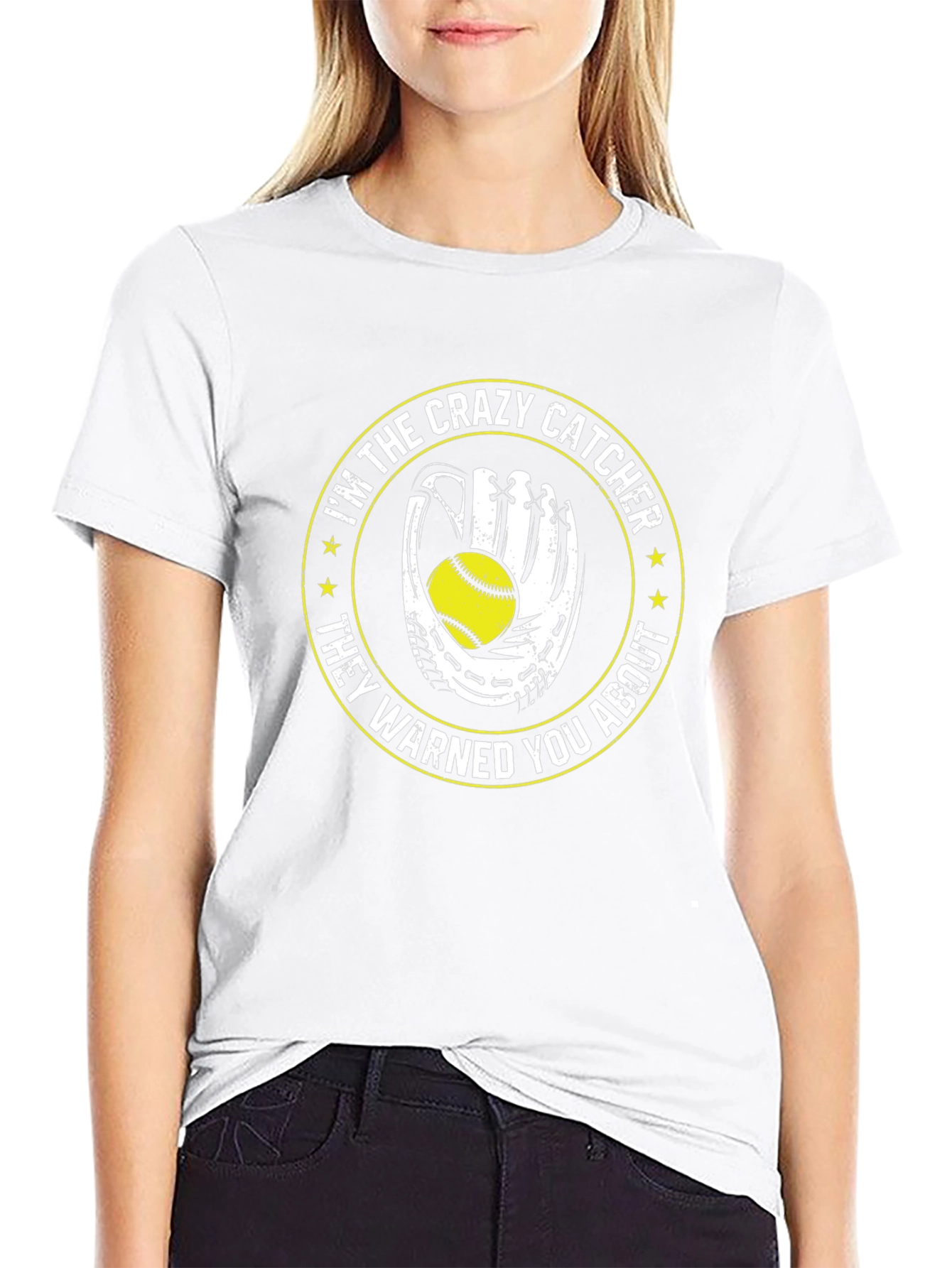 Crazy Catcher T-Shirt - Softball Gift