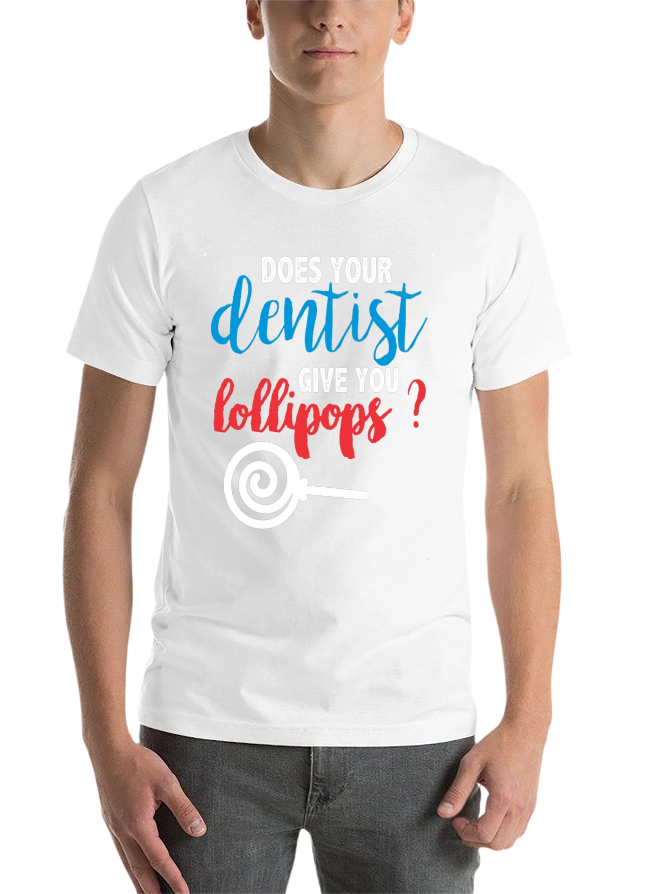 Dentist Lollipop Graphic T-Shirt Funny Dental Tee