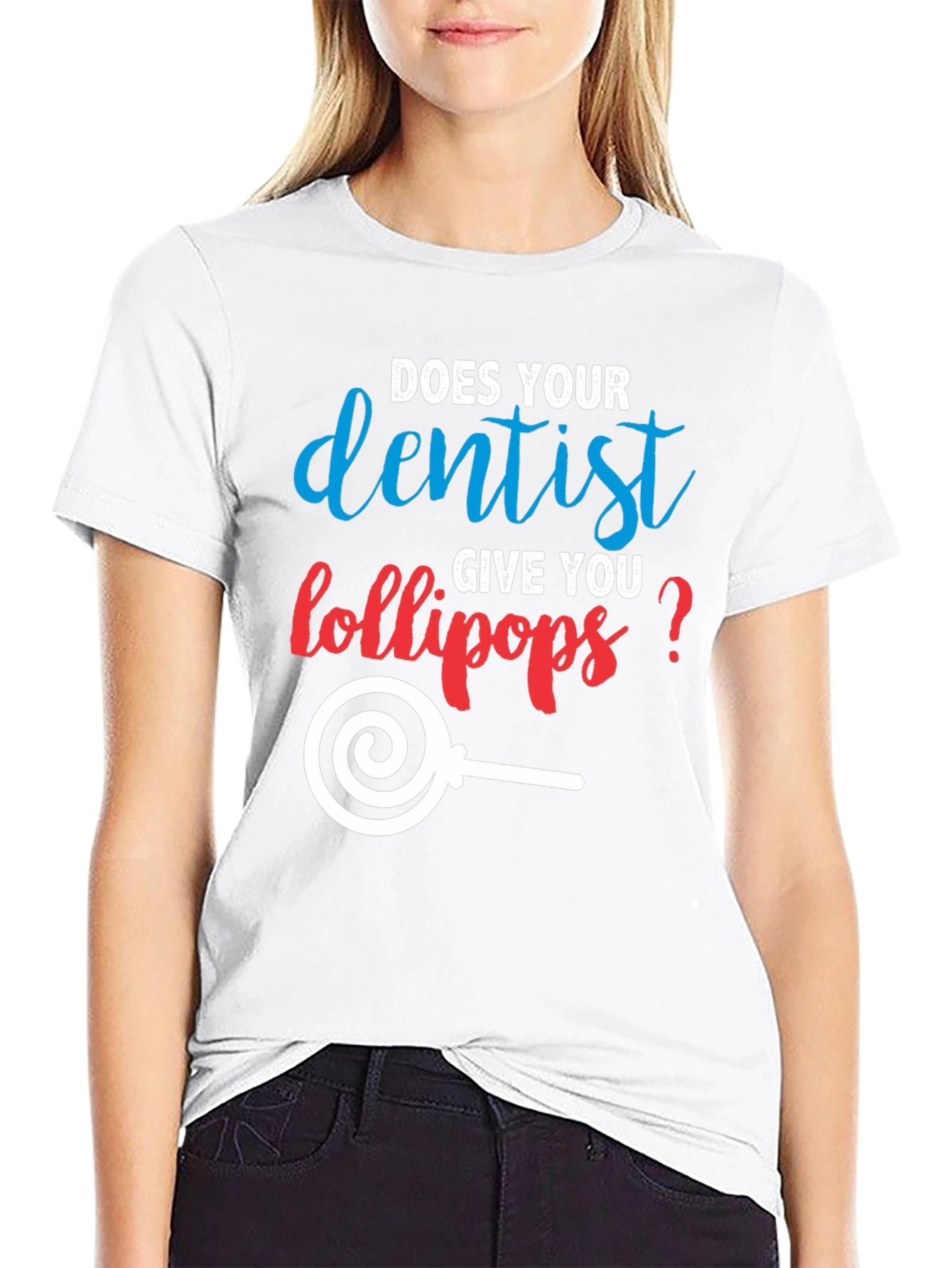 Dentist Lollipop Graphic T-Shirt Funny Dental Tee