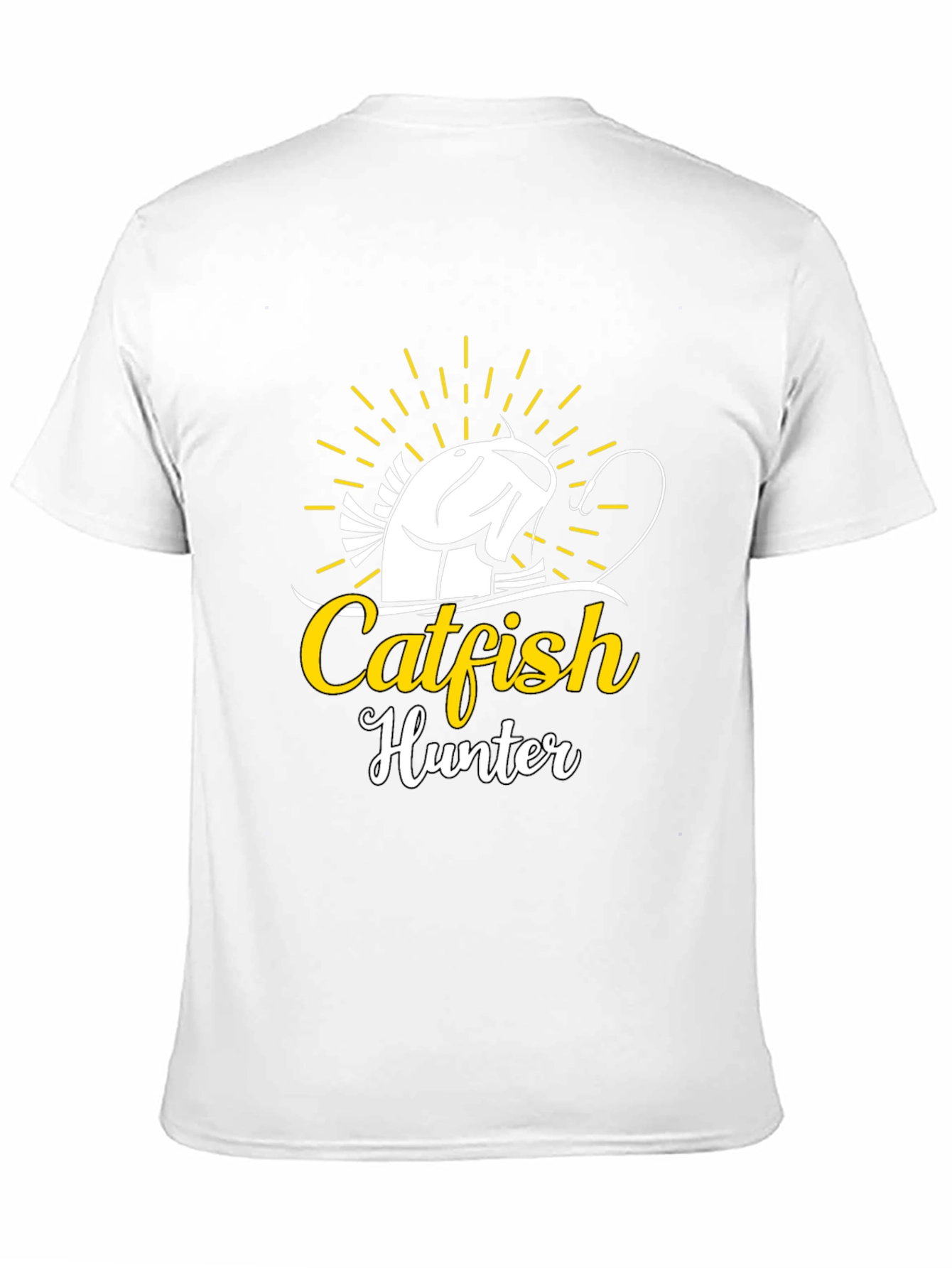 Catfish Hunter Black T-Shirt - Fishing Tee