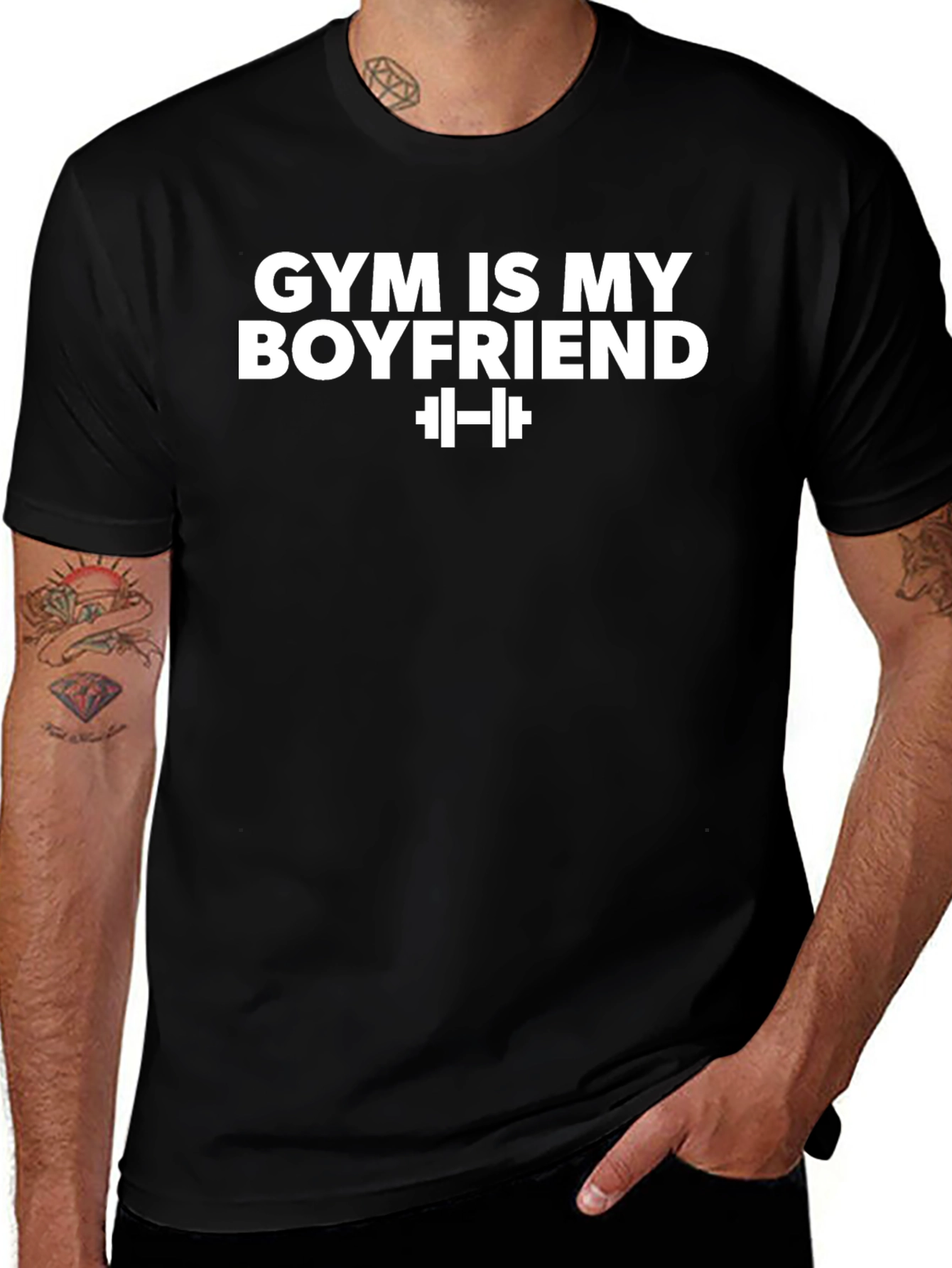 Gym Is My Boyfriend T-Shirt - Fitness Lover Tee