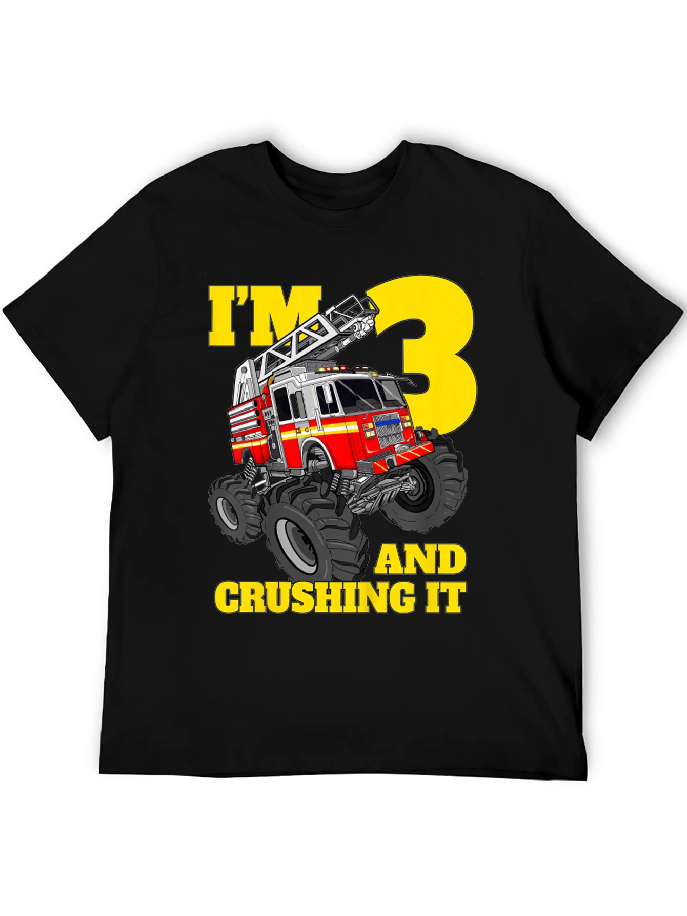 Fire Truck 3rd Birthday T-Shirt