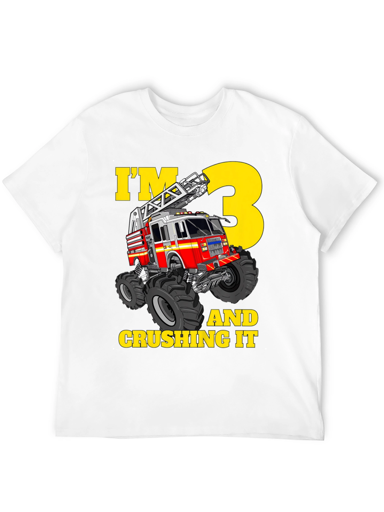 Fire Truck 3rd Birthday T-Shirt
