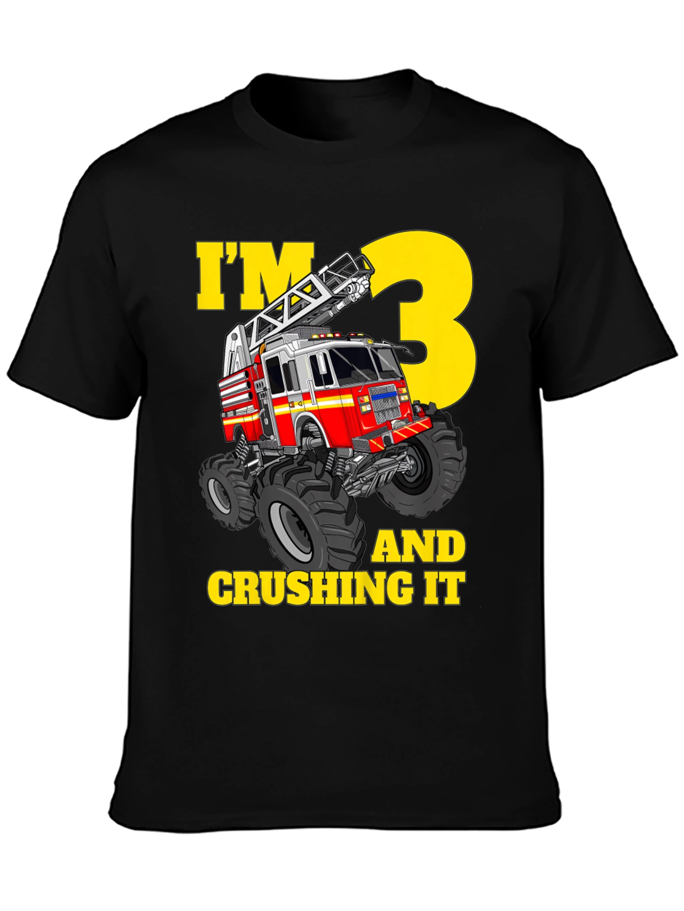 Fire Truck 3rd Birthday T-Shirt