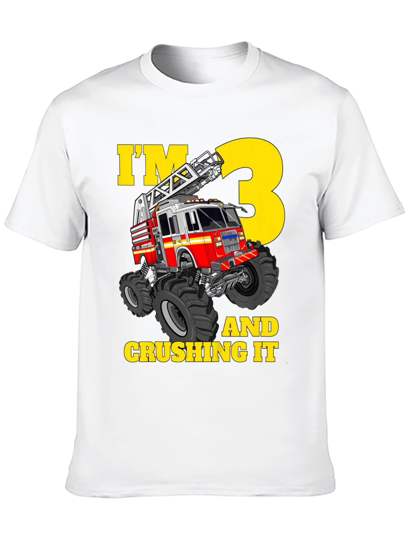 Fire Truck 3rd Birthday T-Shirt