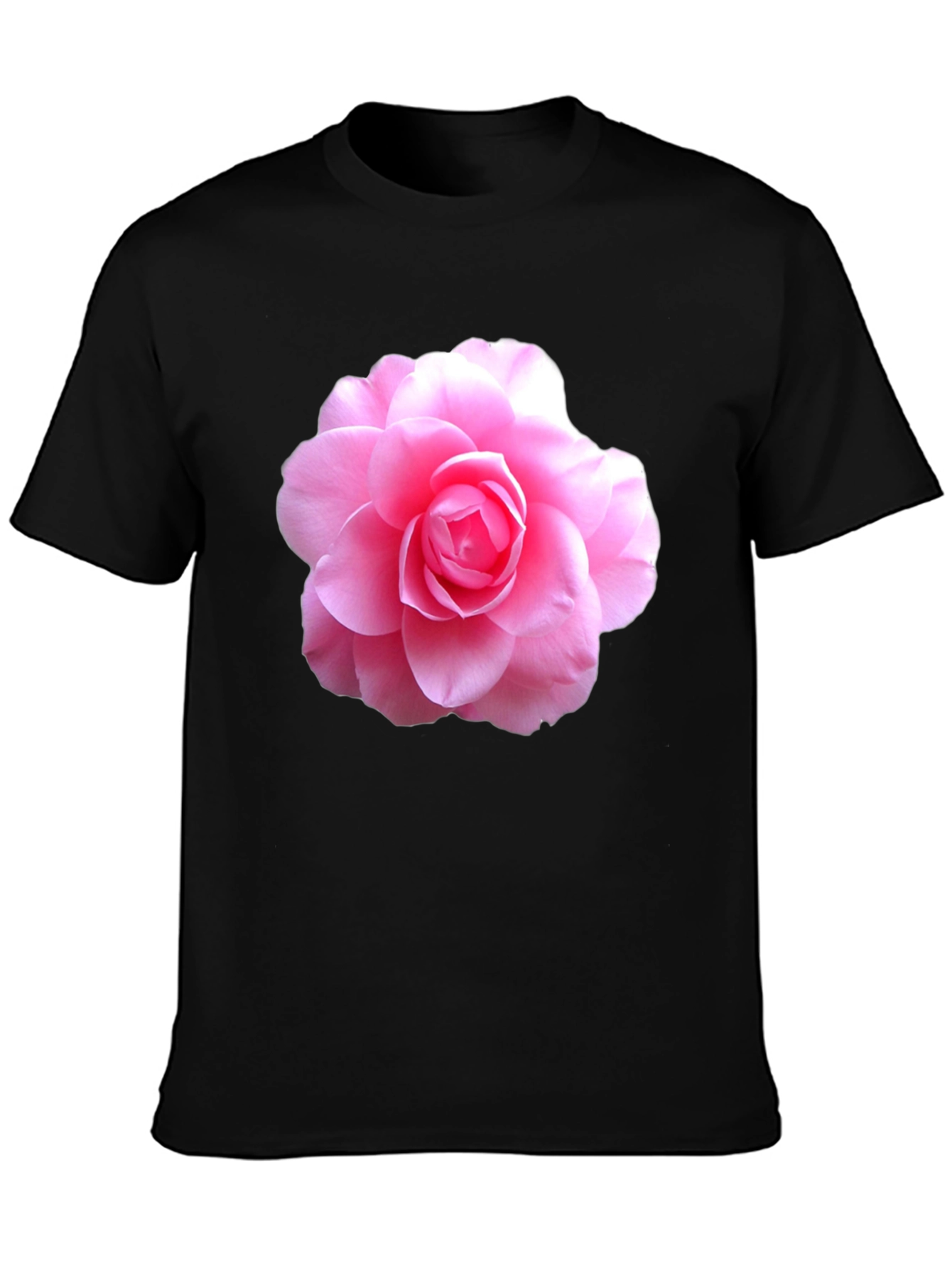 Pink Flower Graphic T-Shirt