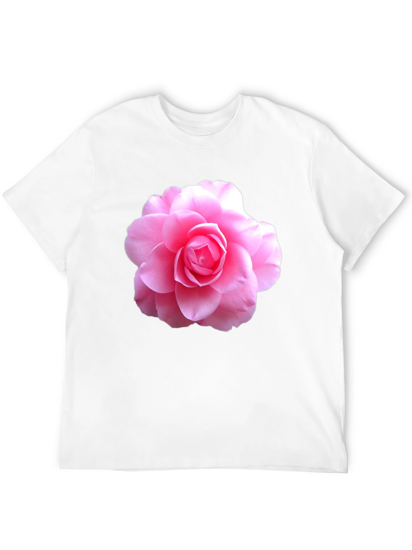 Pink Flower Graphic T-Shirt