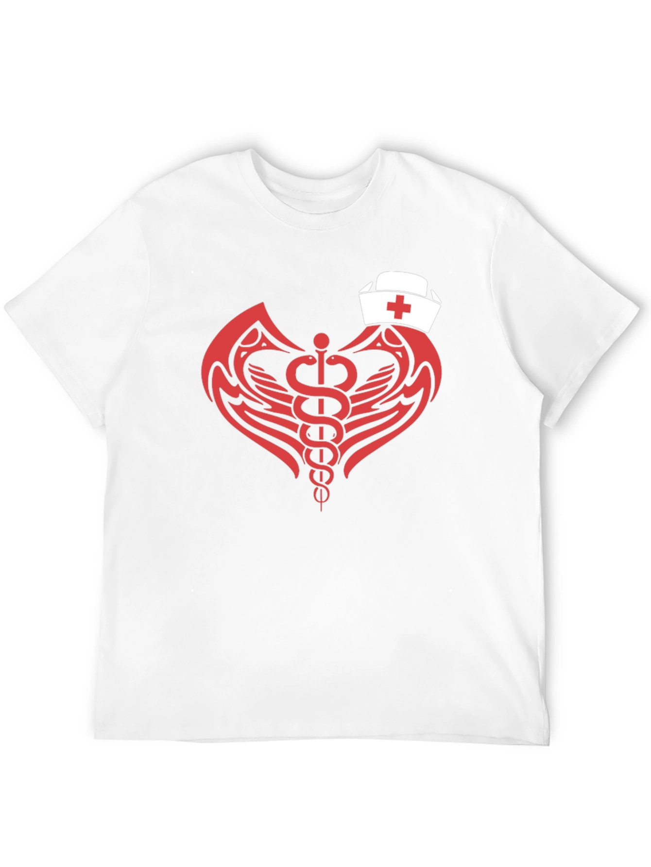 Nurse Caduceus T-Shirt - Modern Graphic Tee