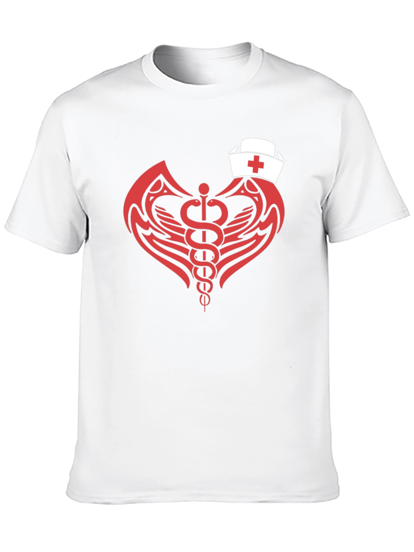 Nurse Caduceus T-Shirt - Modern Graphic Tee