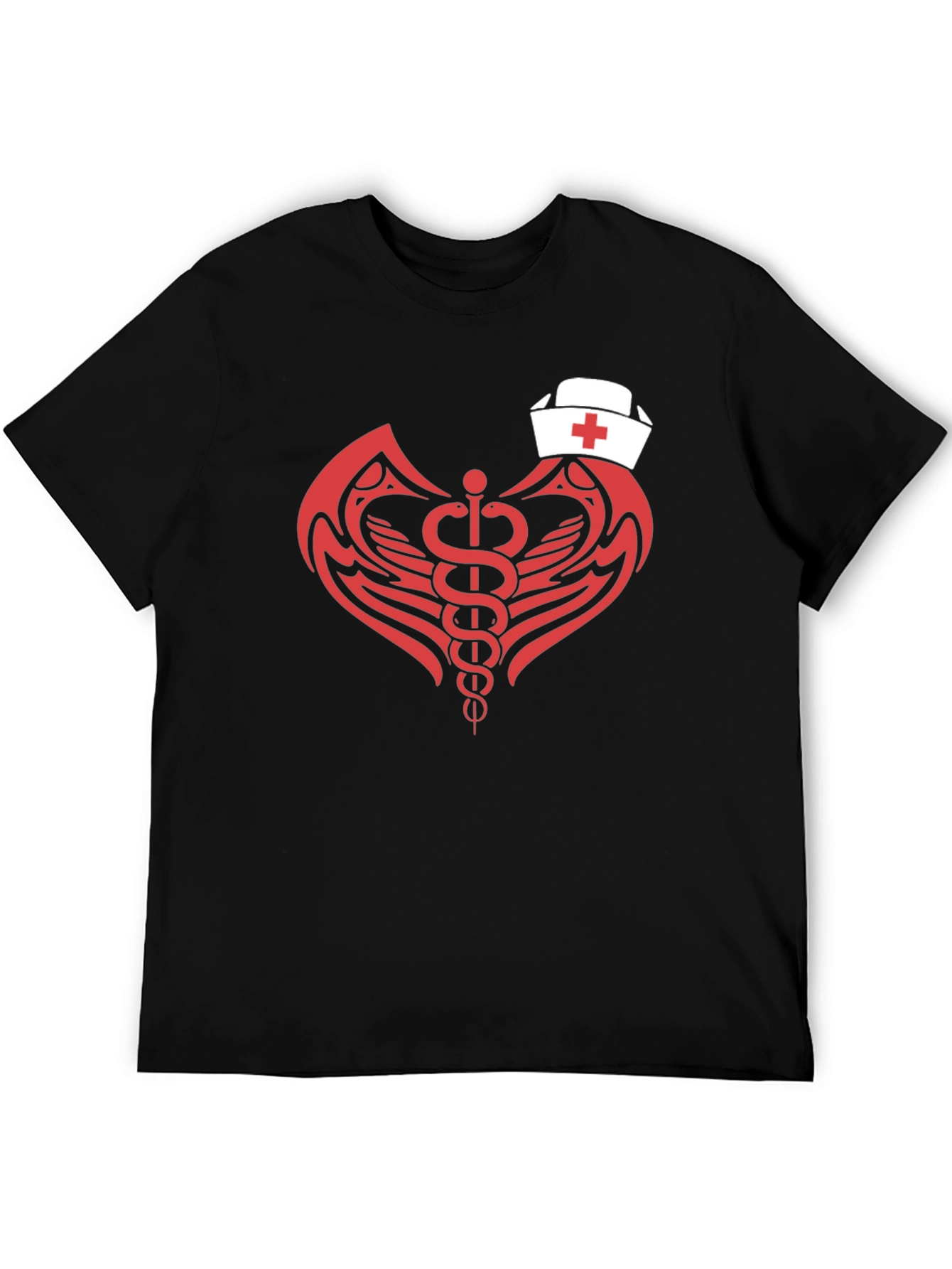 Nurse Caduceus T-Shirt - Modern Graphic Tee