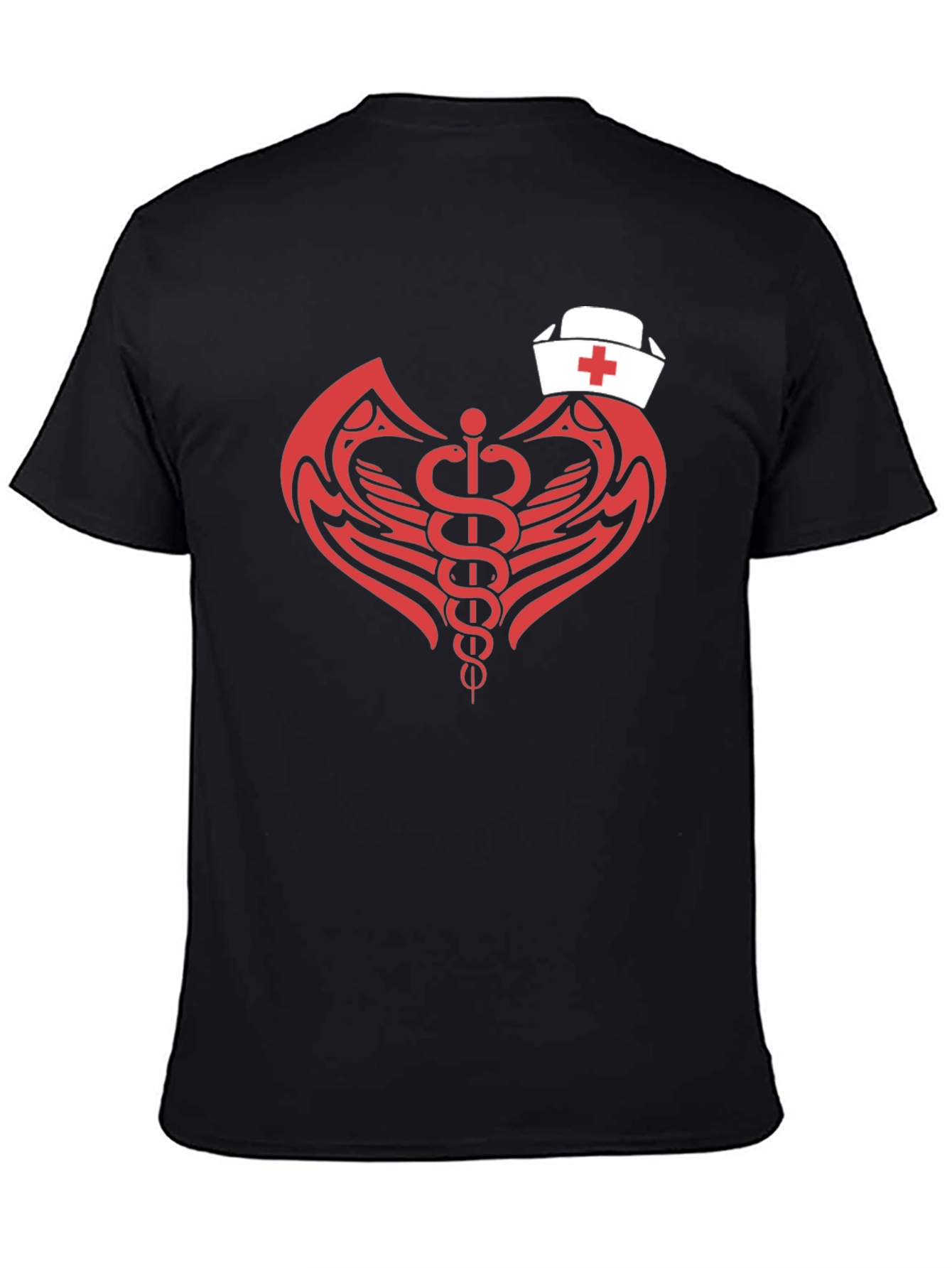 Nurse Caduceus T-Shirt - Modern Graphic Tee